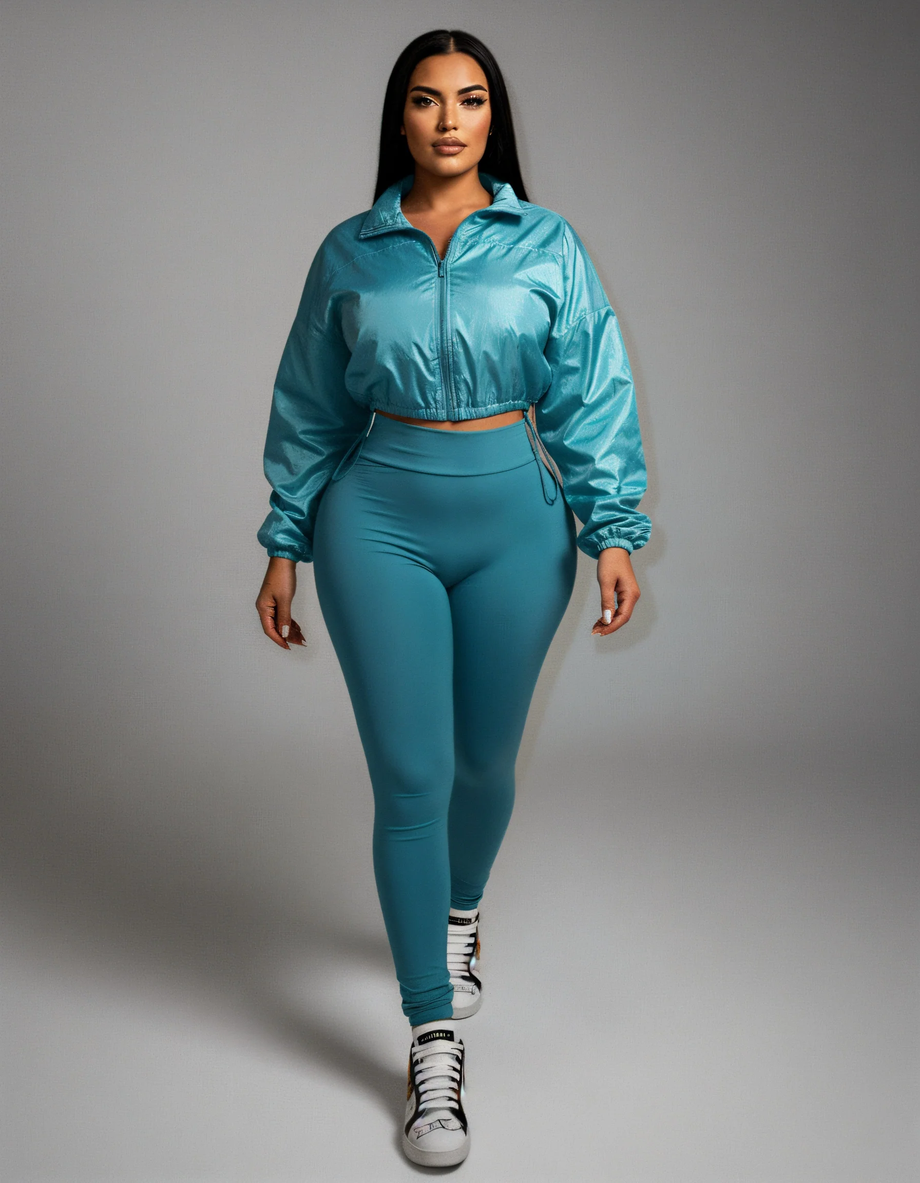 TATUM Cropped Zip Up Jacket & Leggings Set - Image 21