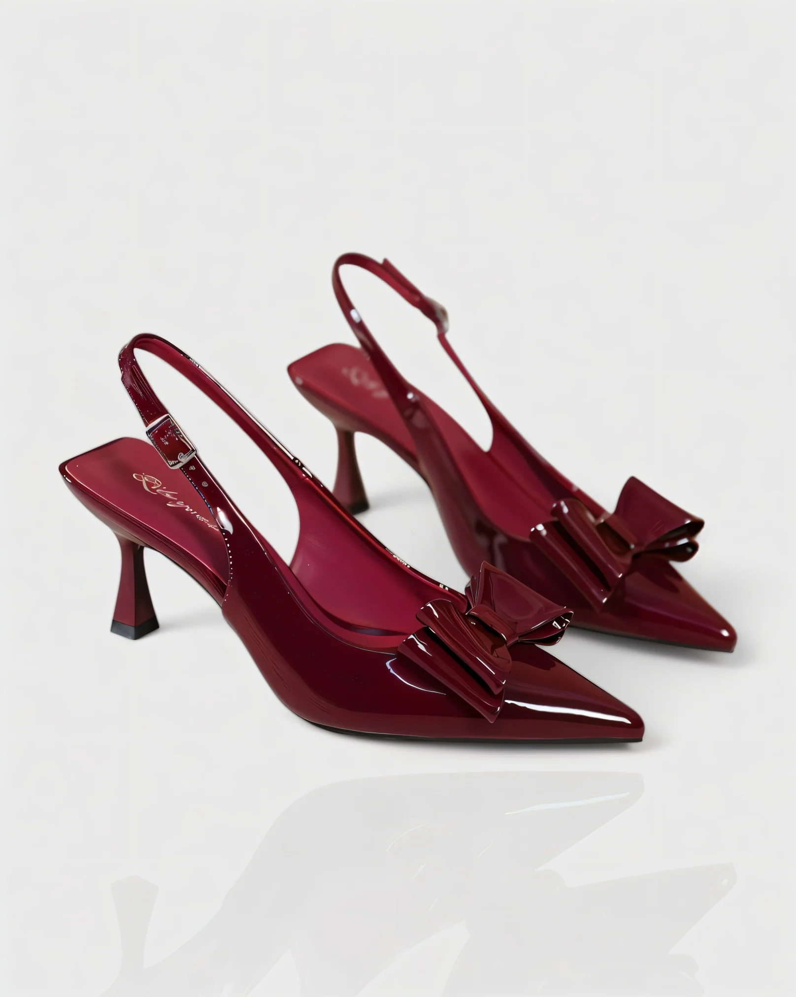 THERESA Bow Strap Pointed Heels - Image 3