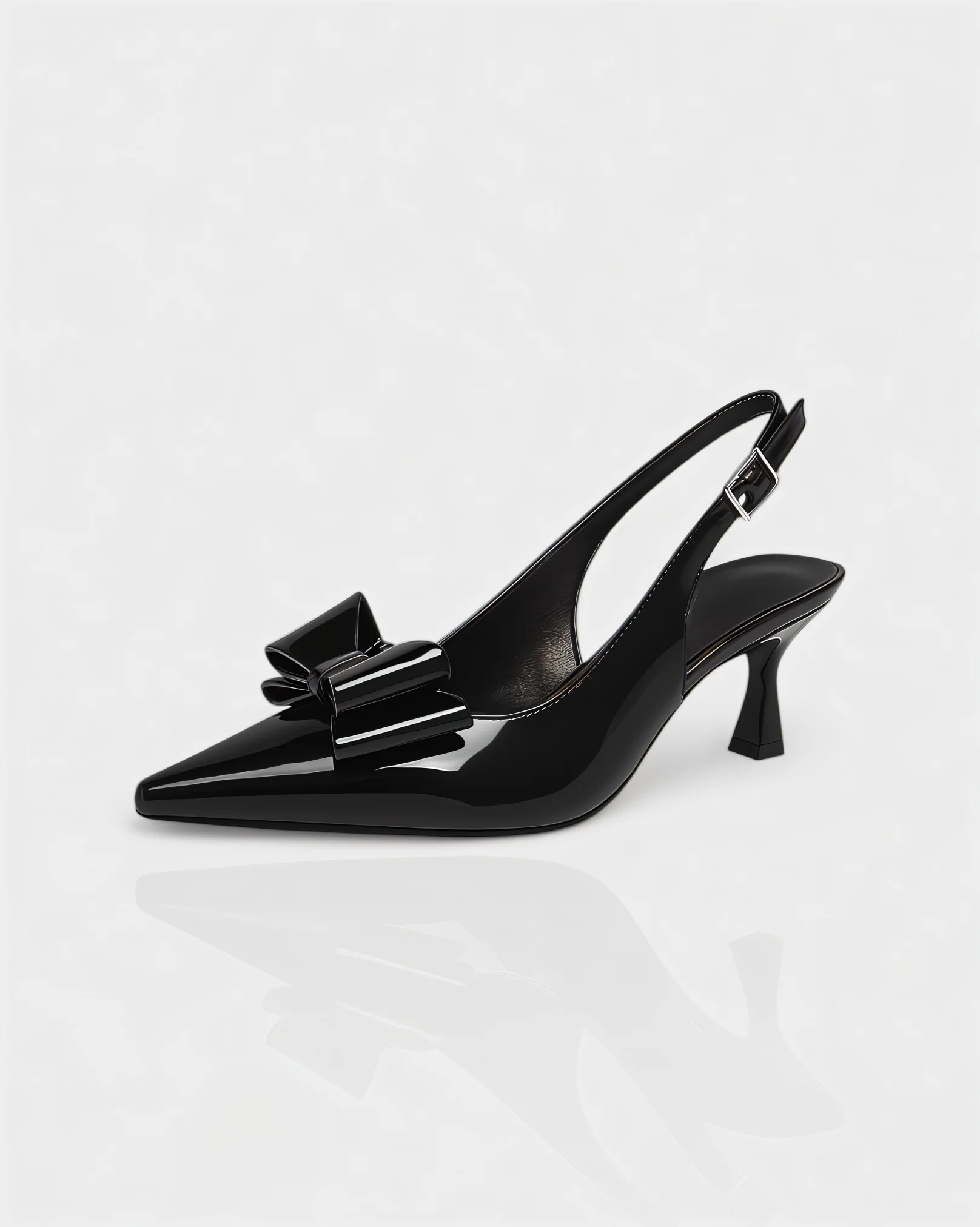 THERESA Bow Strap Pointed Heels - Image 5