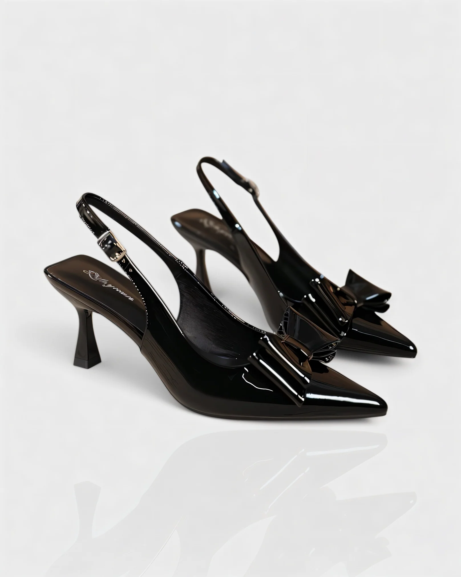 THERESA Bow Strap Pointed Heels - Image 6