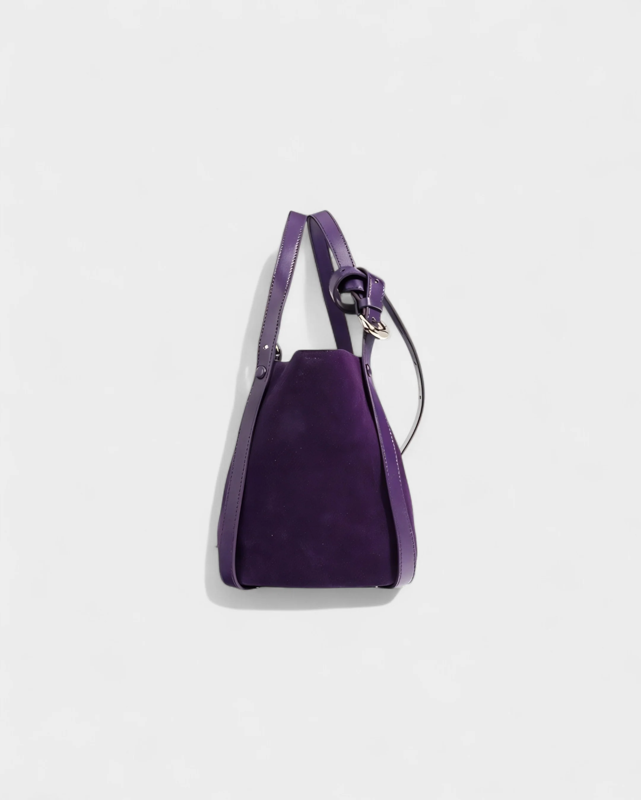 THESSA Faux Suede Shoulder Bag - Image 4