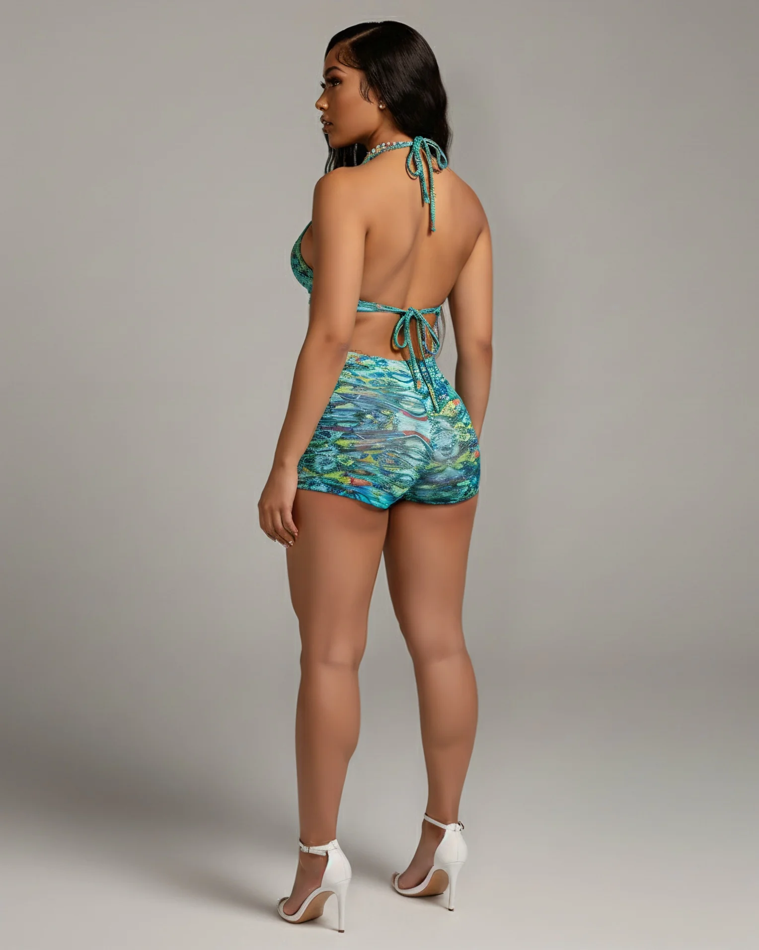 TRACY Halter Top & Shorts Set - Image 4