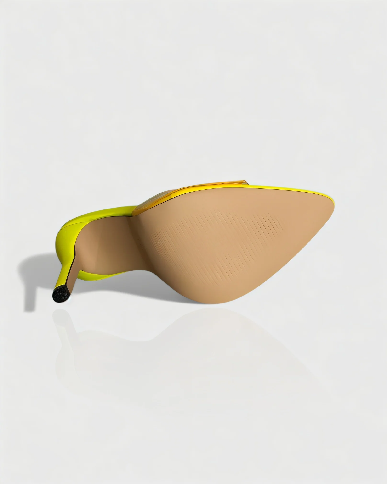 TRINNA Contrast Clear Strap Pointed Toe Heels - Image 3