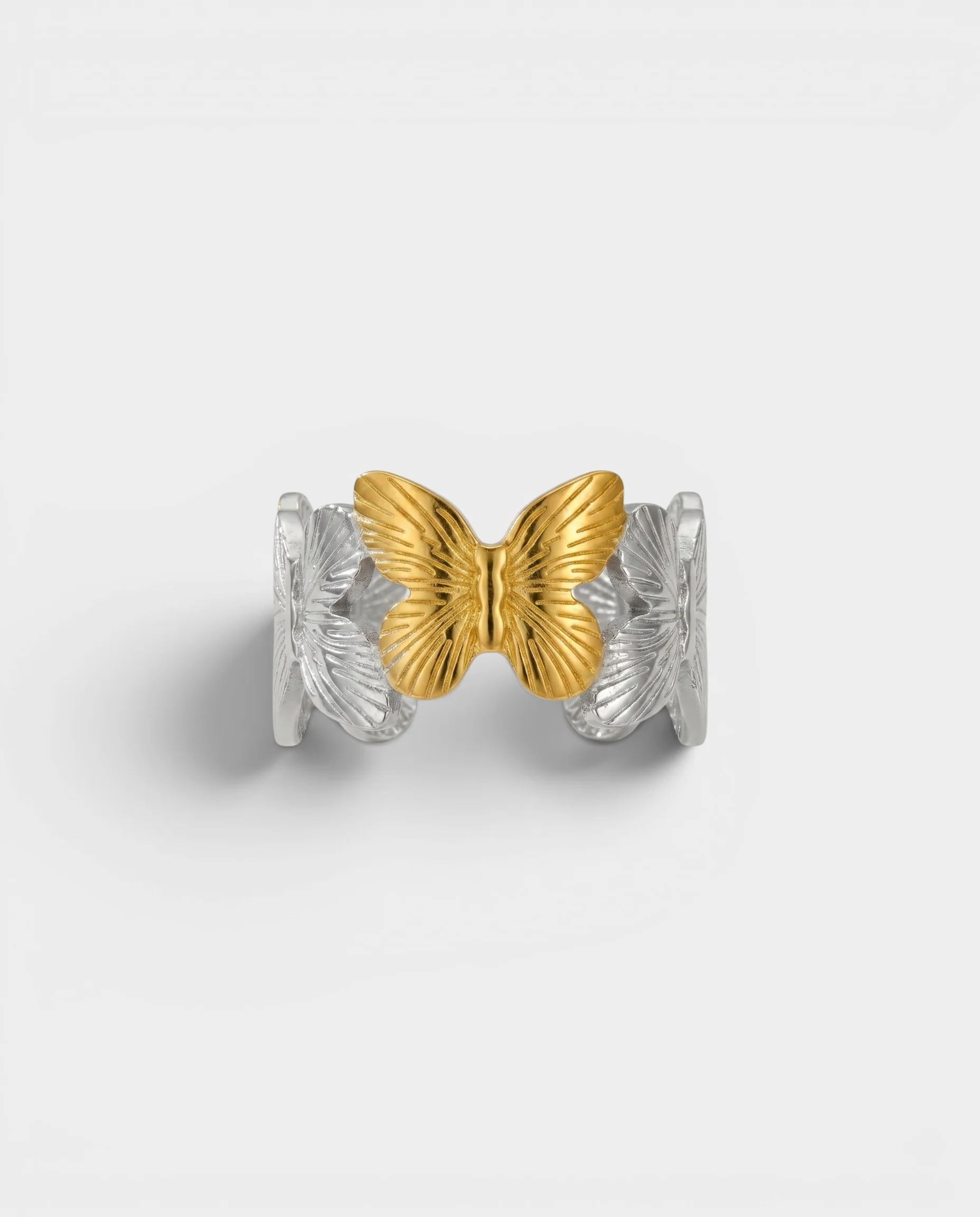 Two-Tone Butterfly Accent Ring - Image 2
