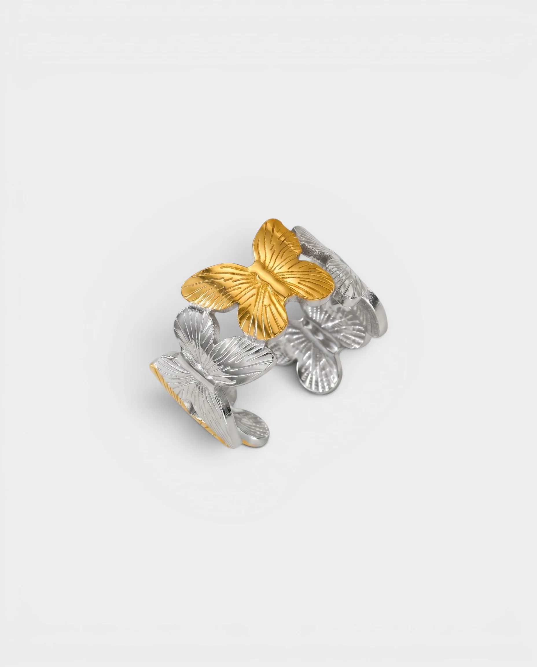 Two-Tone Butterfly Accent Ring - Image 3