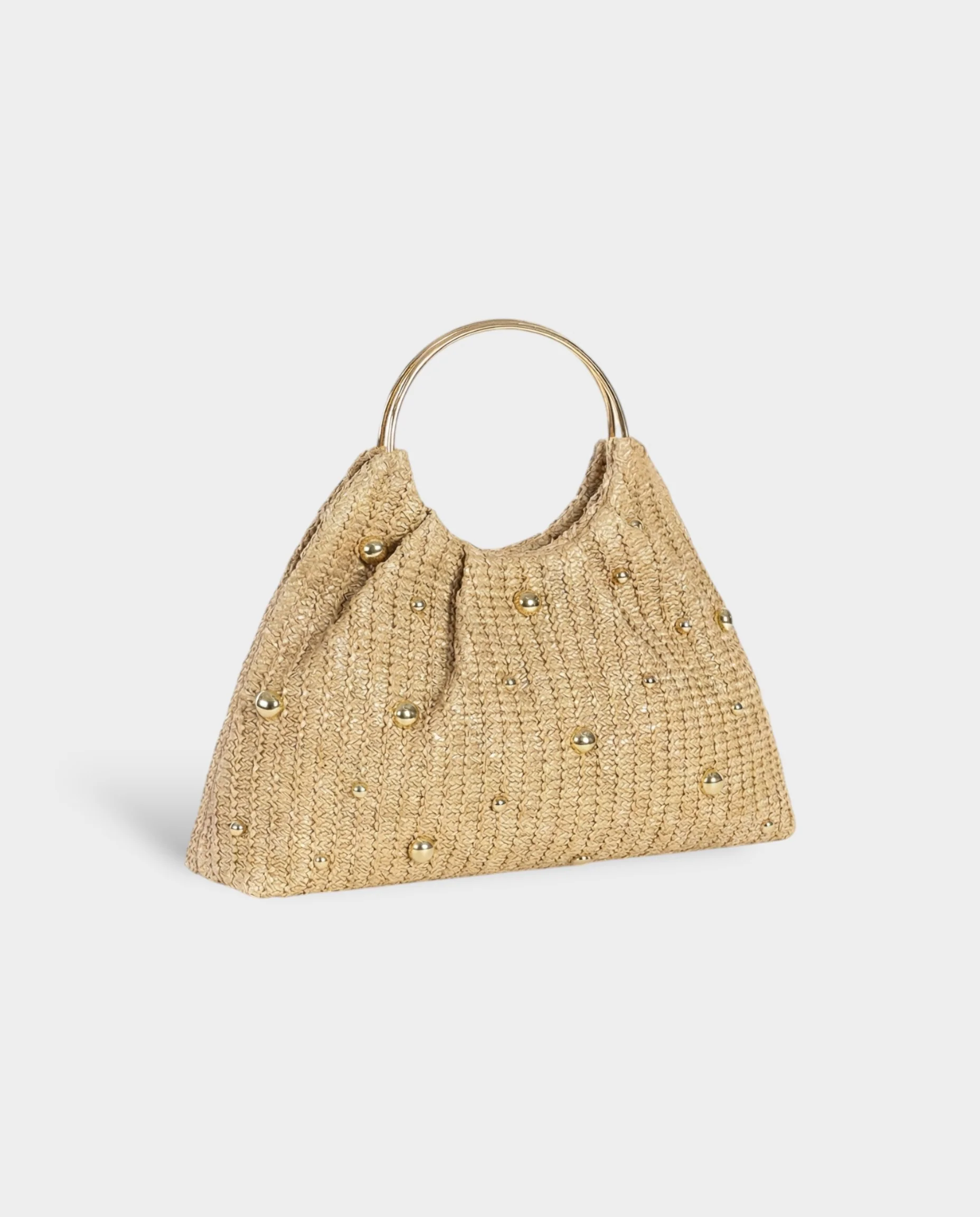 UREKA Gold Pearl Woven Handbag - Image 2