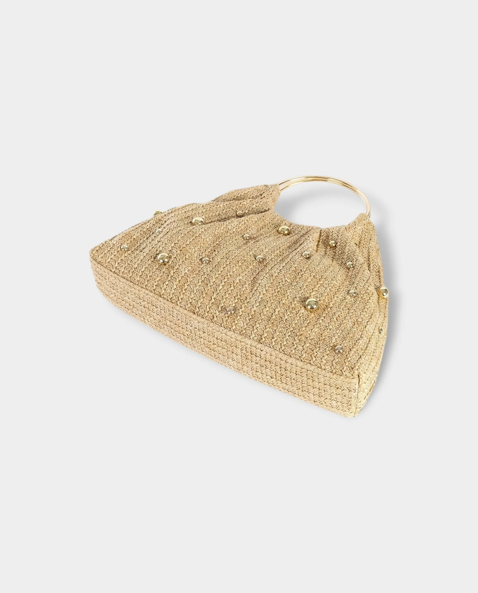 UREKA Gold Pearl Woven Handbag - Image 3