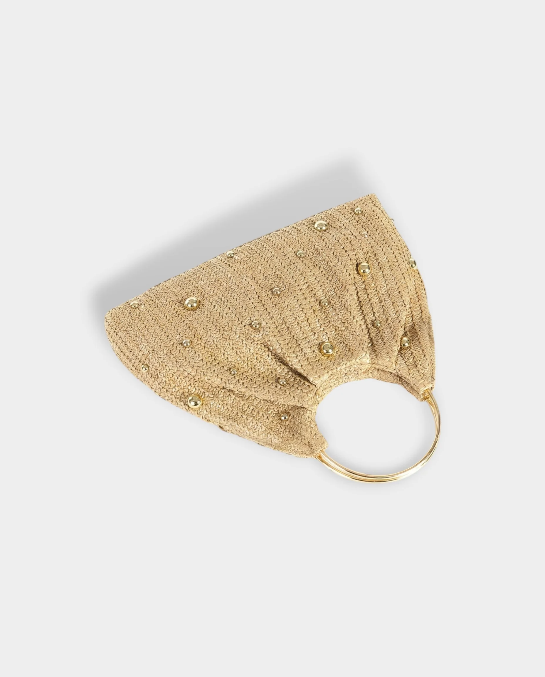 UREKA Gold Pearl Woven Handbag - Image 4
