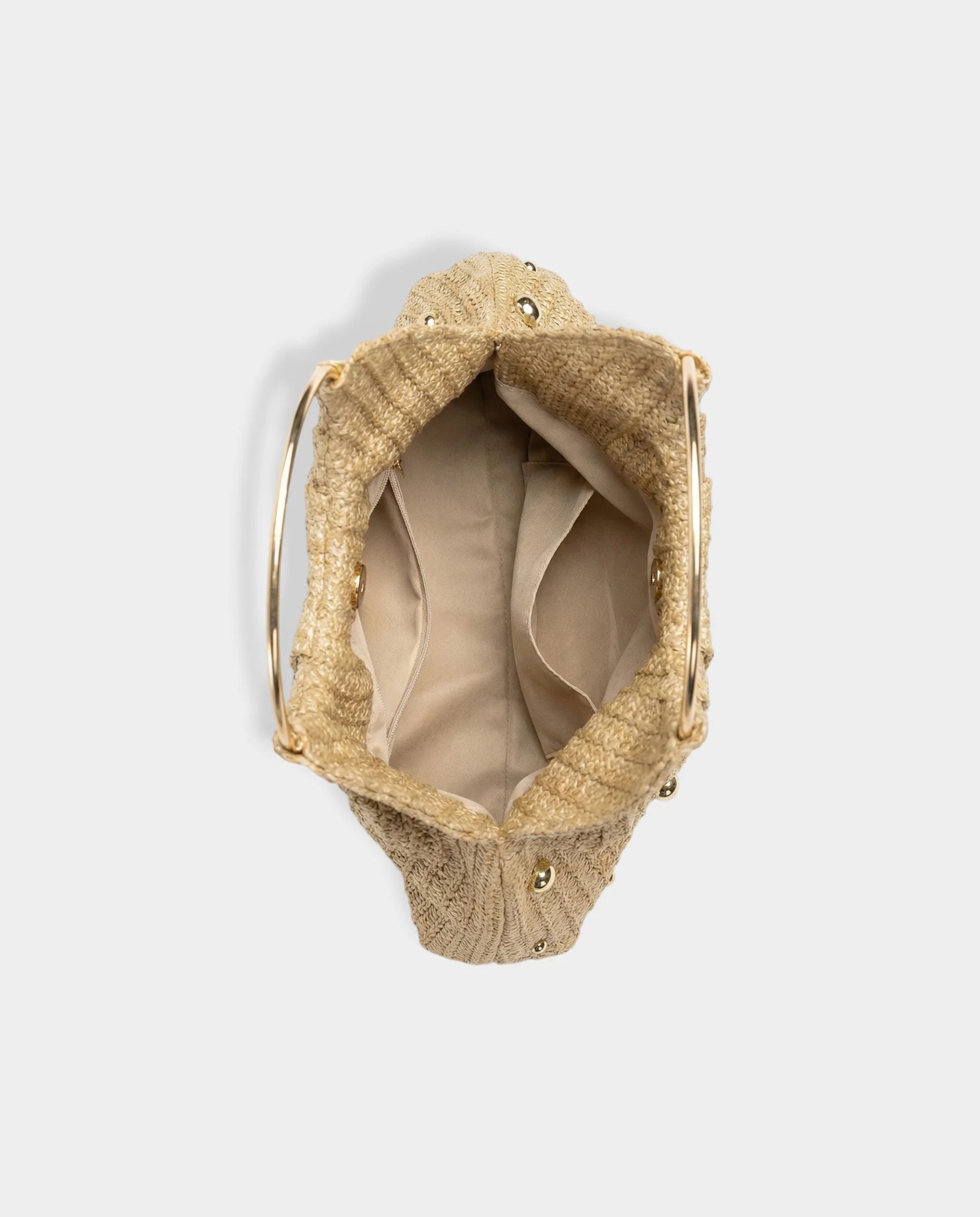 UREKA Gold Pearl Woven Handbag - Image 5