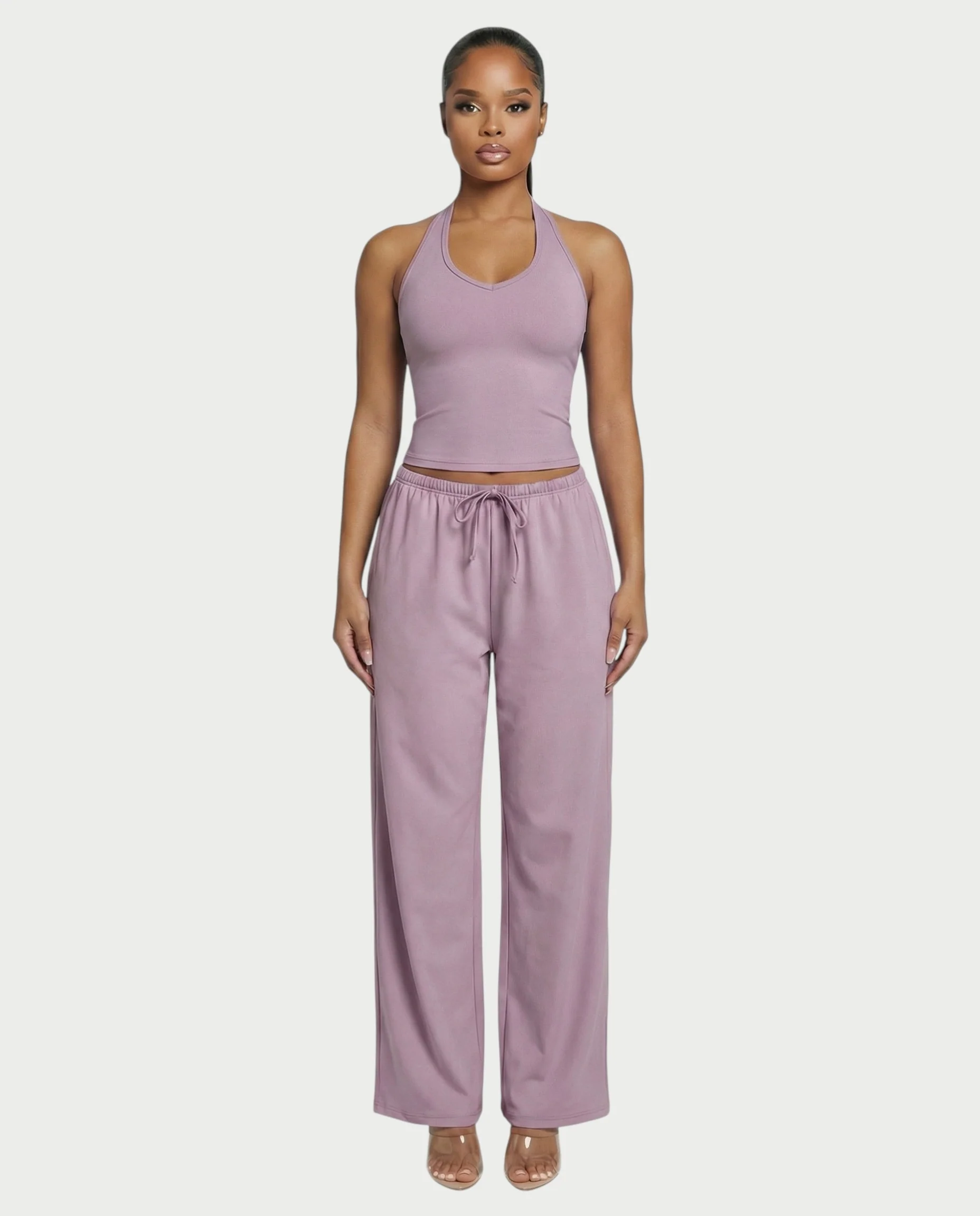 V-Neck Halter Crop Top - Image 12