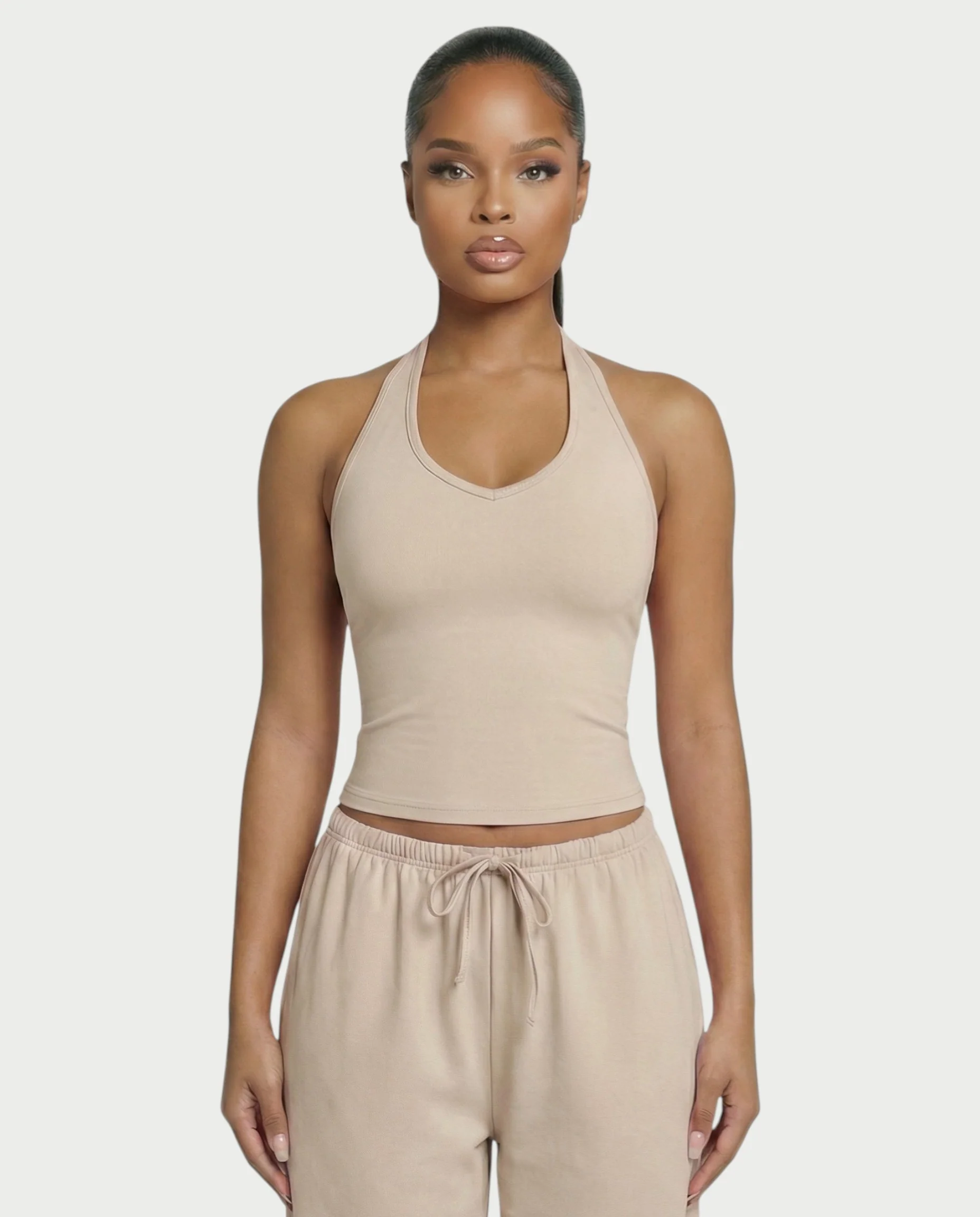 V-Neck Halter Crop Top - Image 37