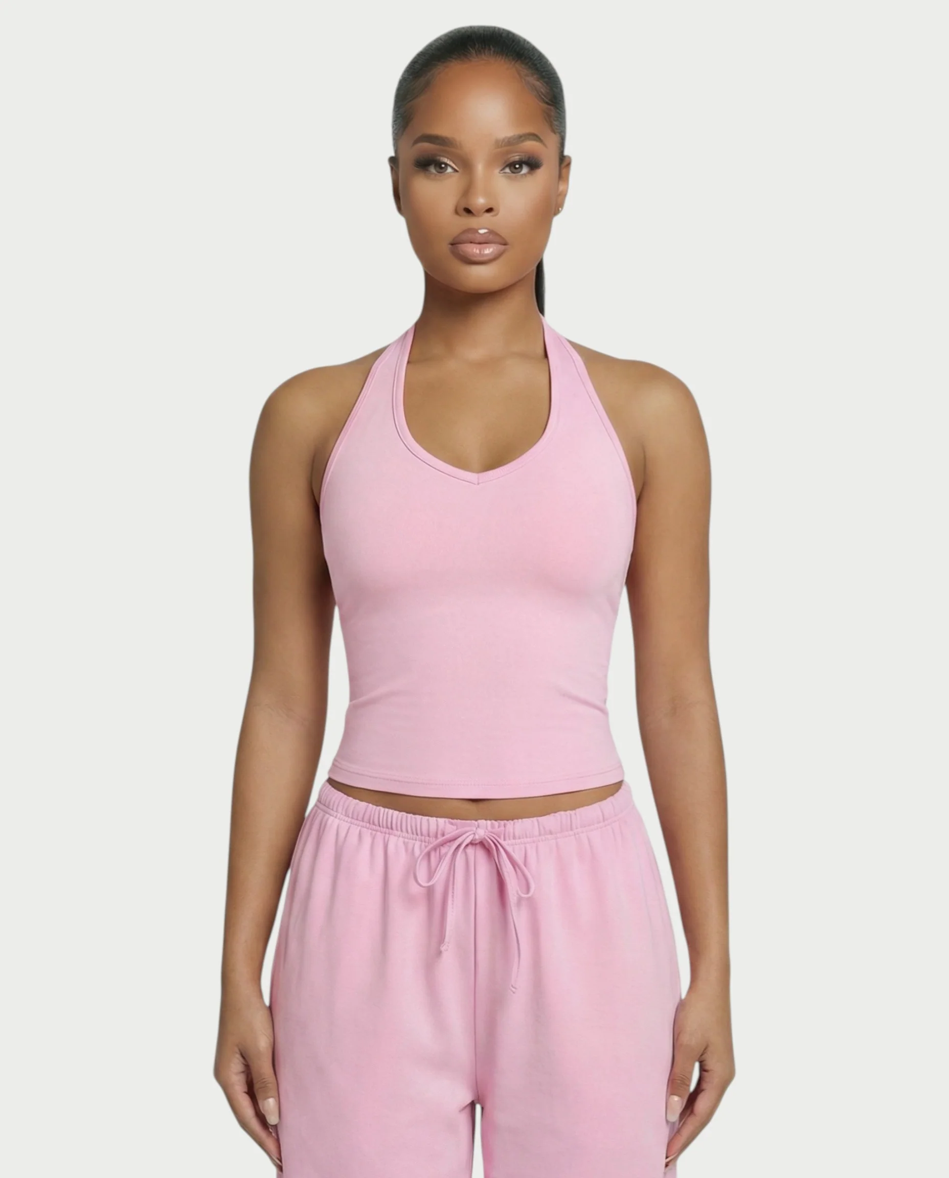 V-Neck Halter Crop Top - Image 5