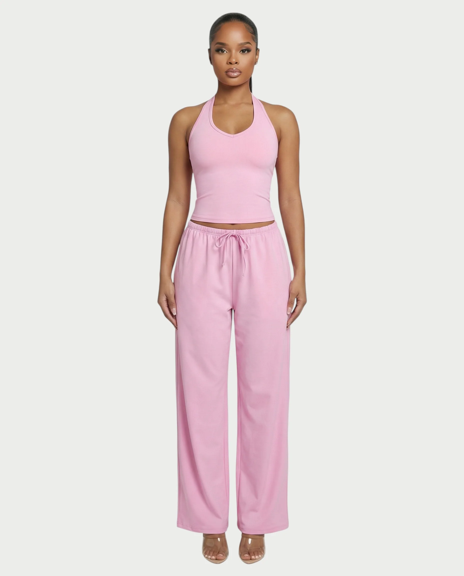 V-Neck Halter Crop Top - Image 8