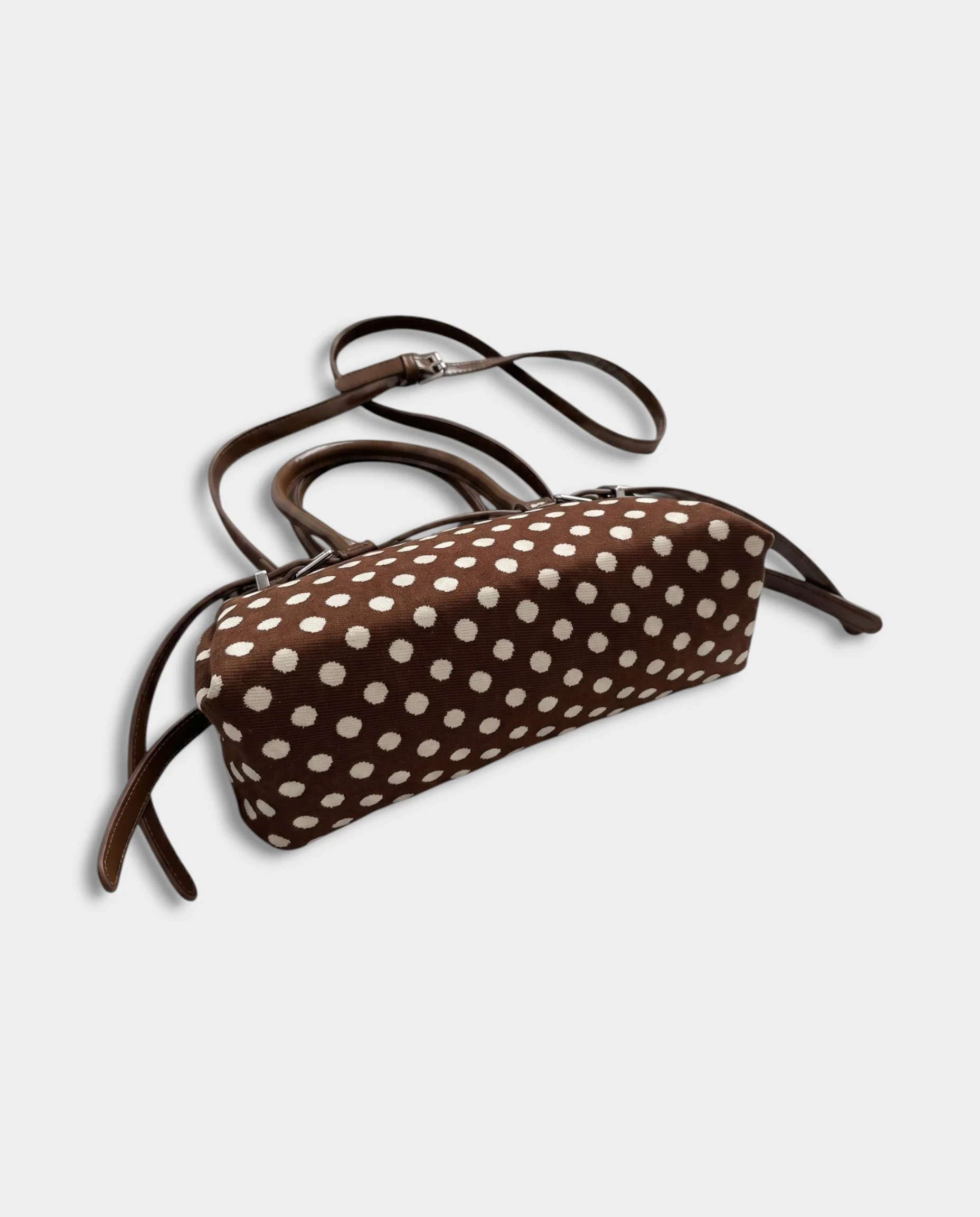 VALER Polka Dot Top-Handle Crossbody Handbag - Image 2