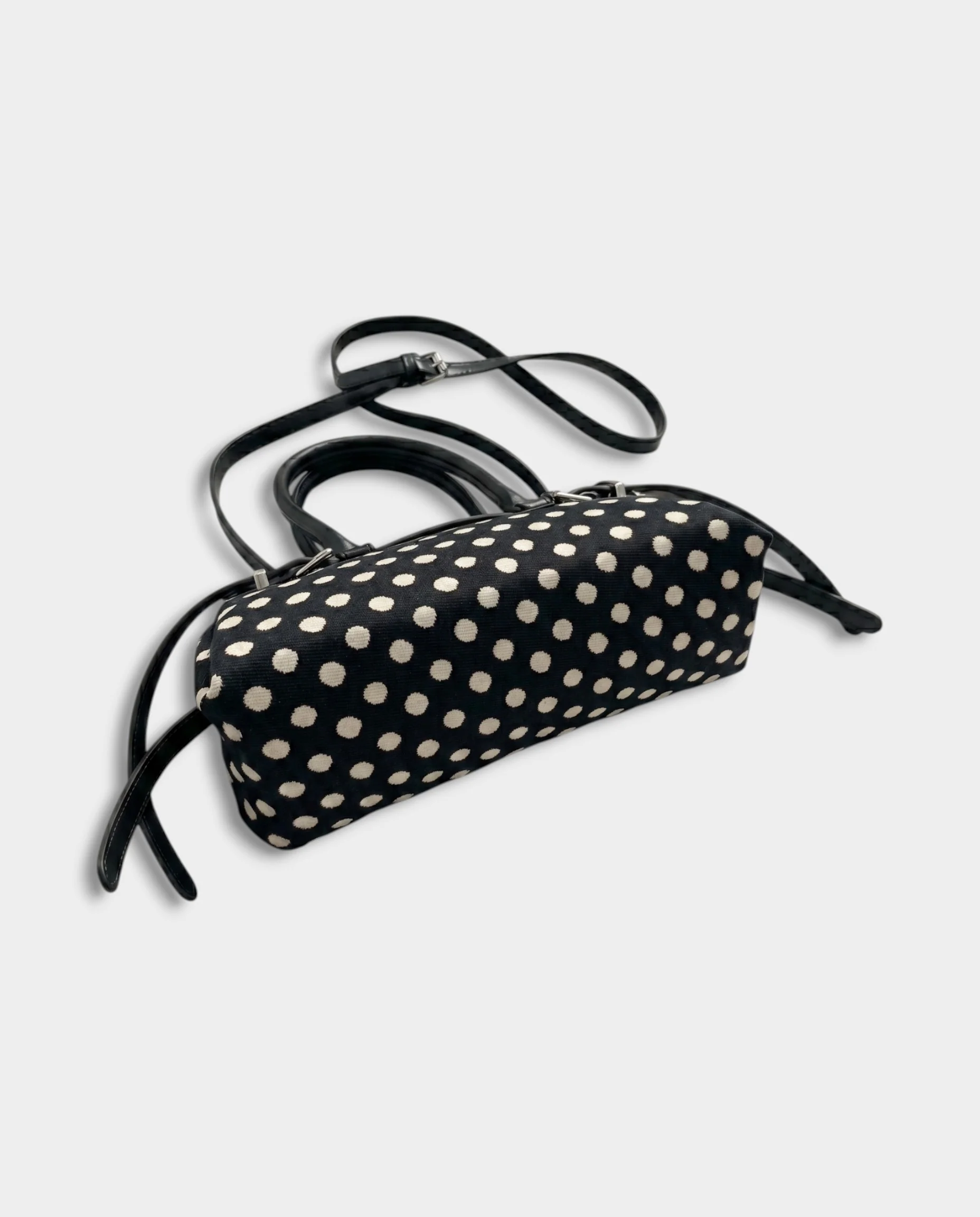 VALER Polka Dot Top-Handle Crossbody Handbag - Image 5