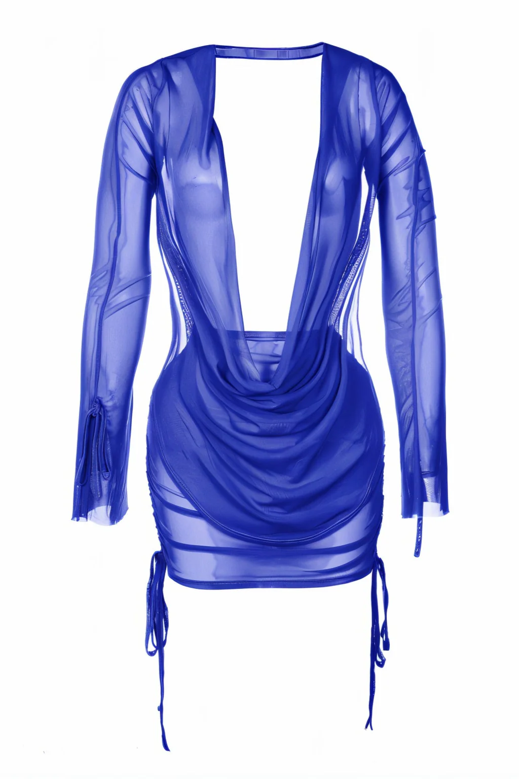 VALERIA Tie-up Mesh Gauze Pleated Skirt Set - Image 11