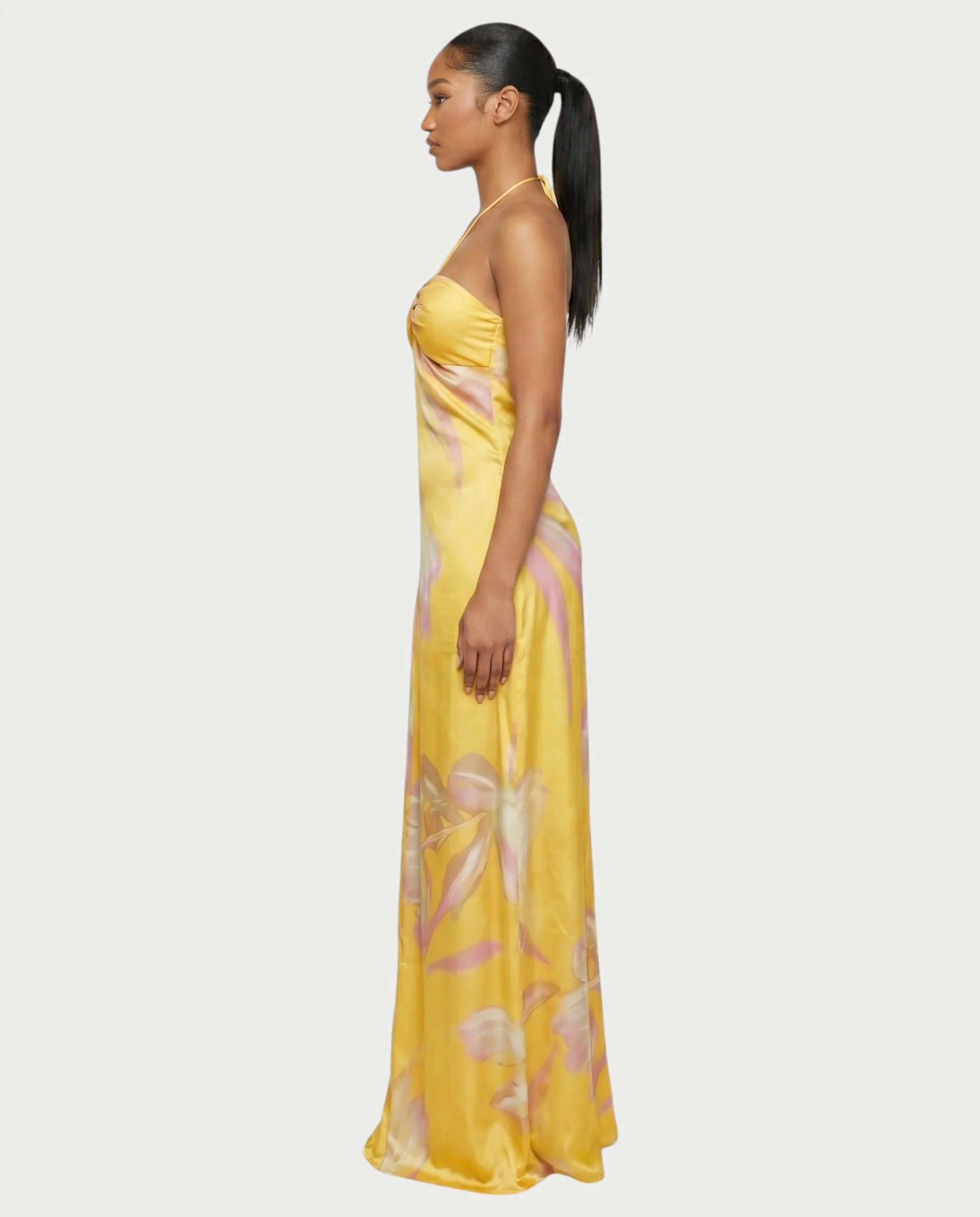 VEDA Halter Neck Sleeveles Maxi Dress - Image 3