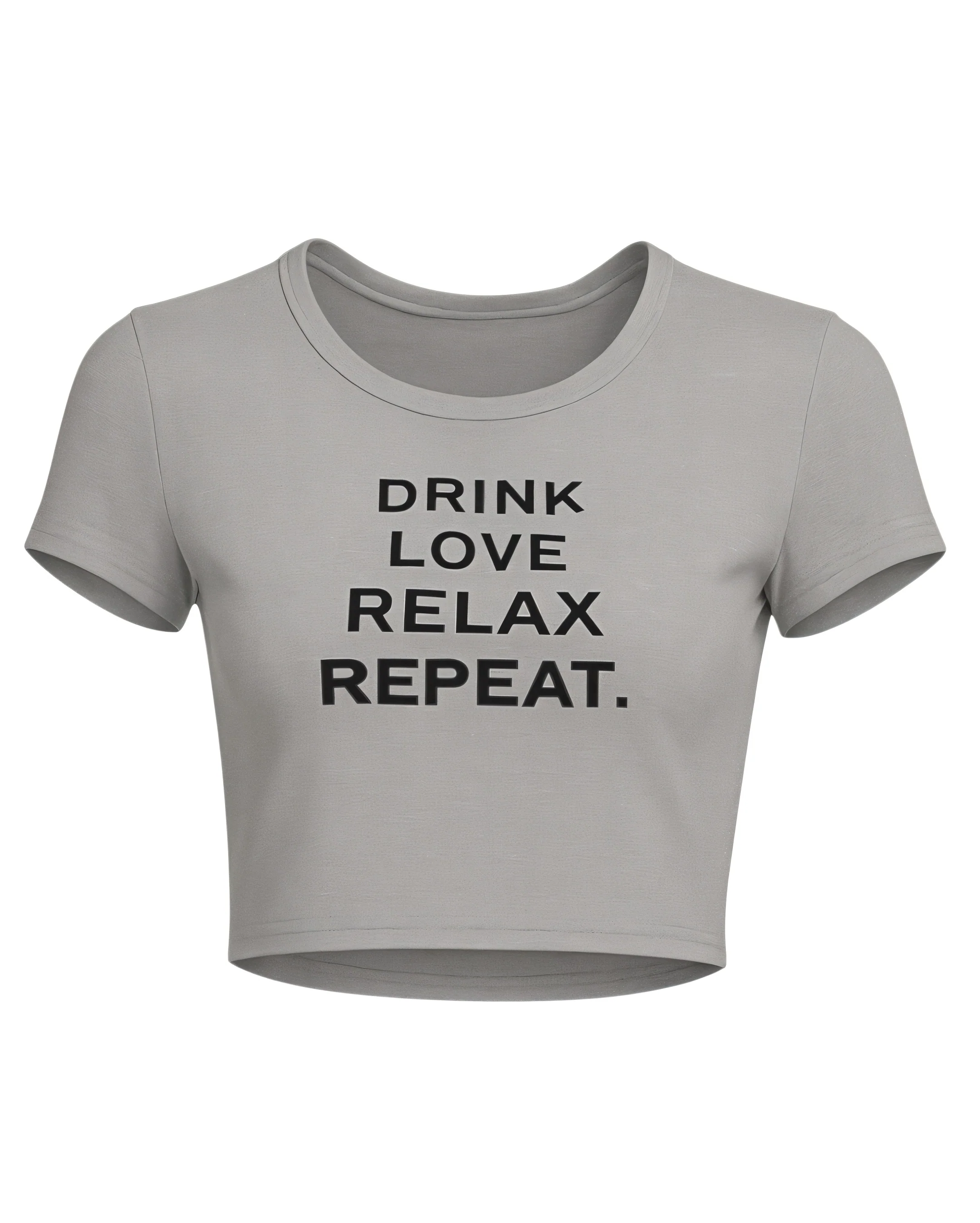 VERONICA Graphic Slogan Crop Top - Image 5