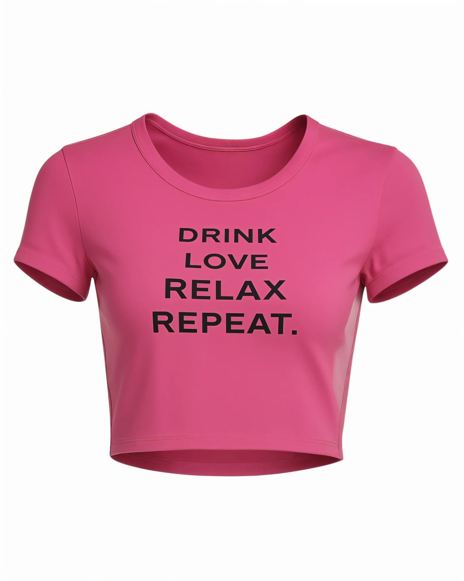 VERONICA Graphic Slogan Crop Top - Image 6