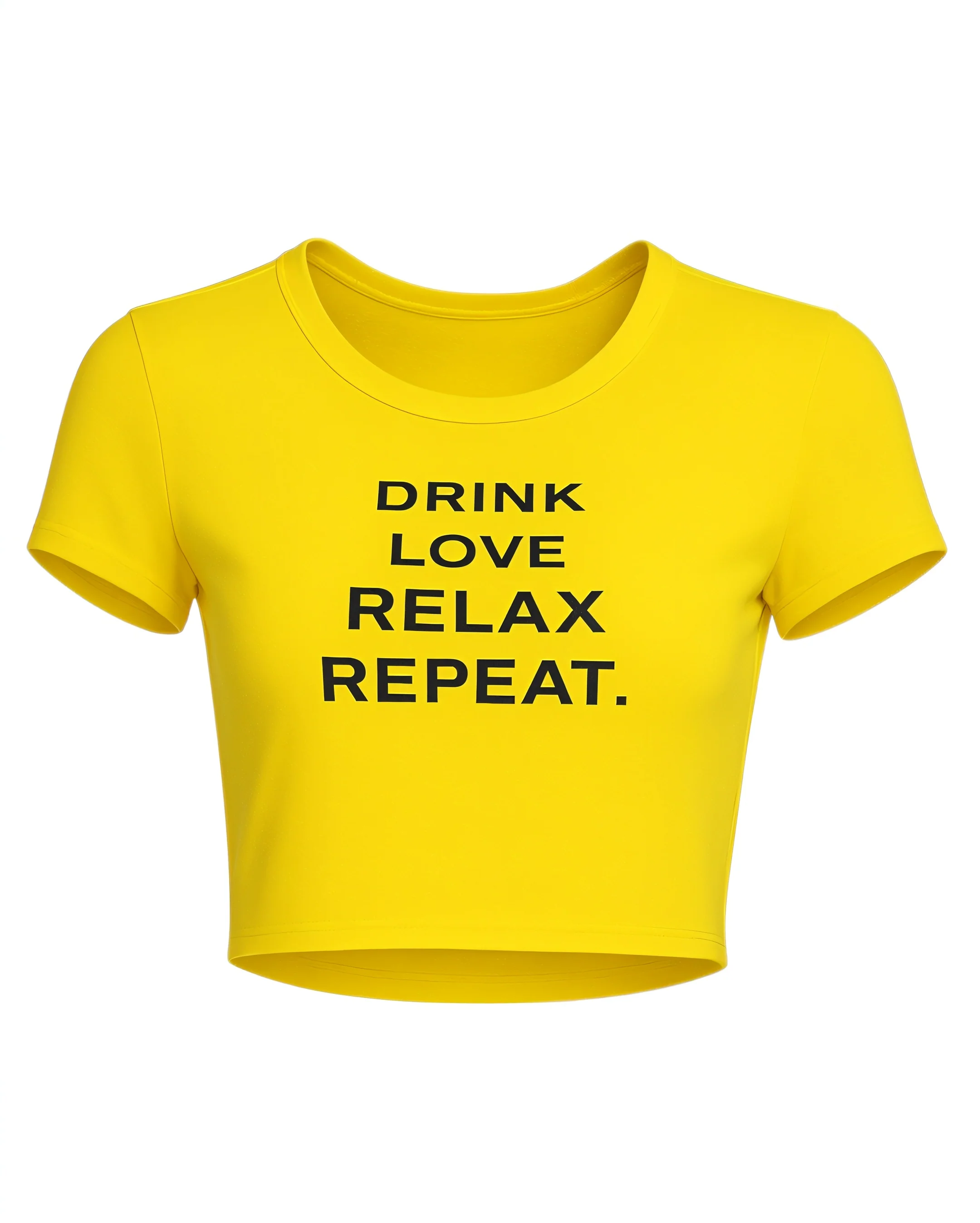 VERONICA Graphic Slogan Crop Top - Image 7