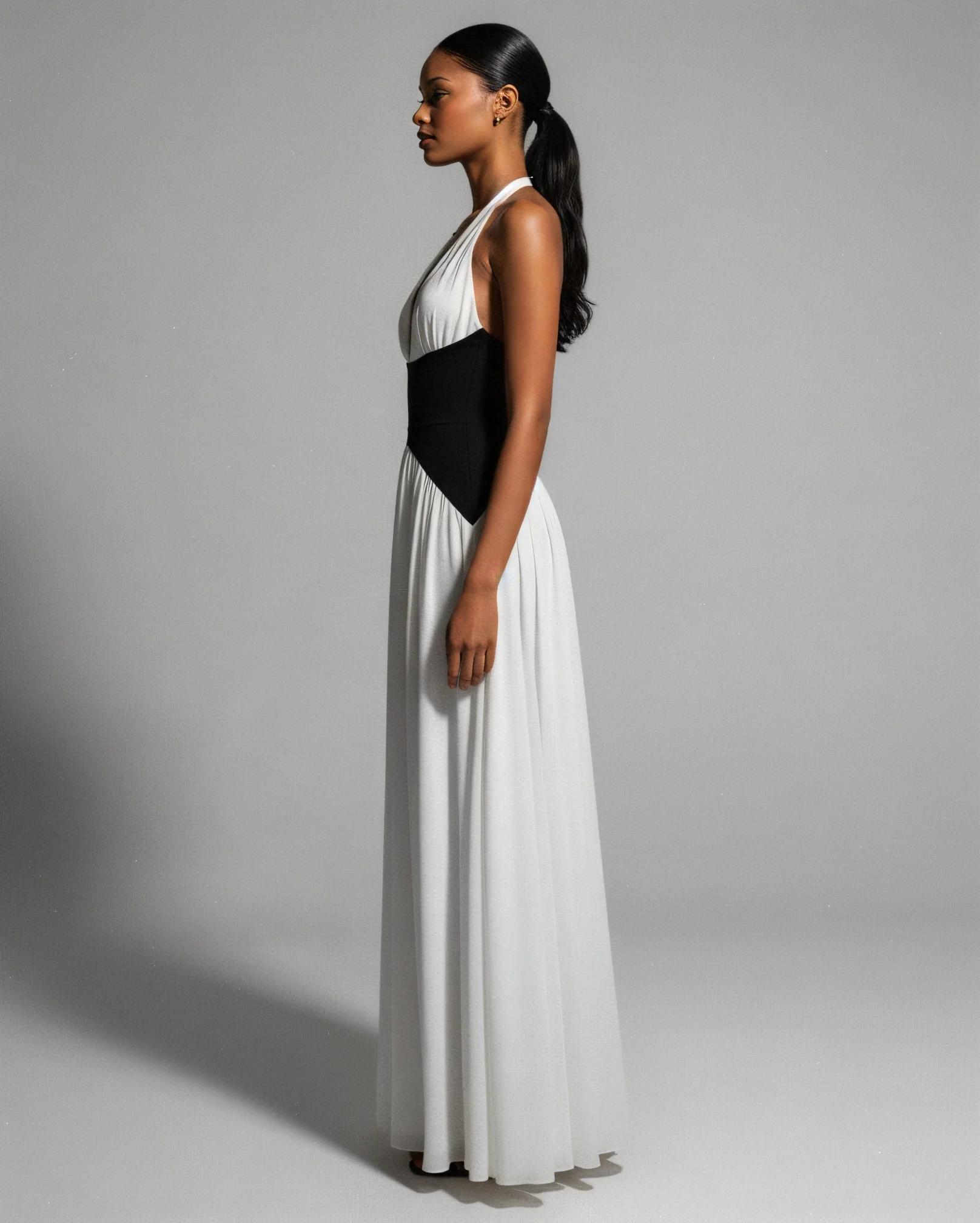 VESKA Halter Maxi Dress - Image 3