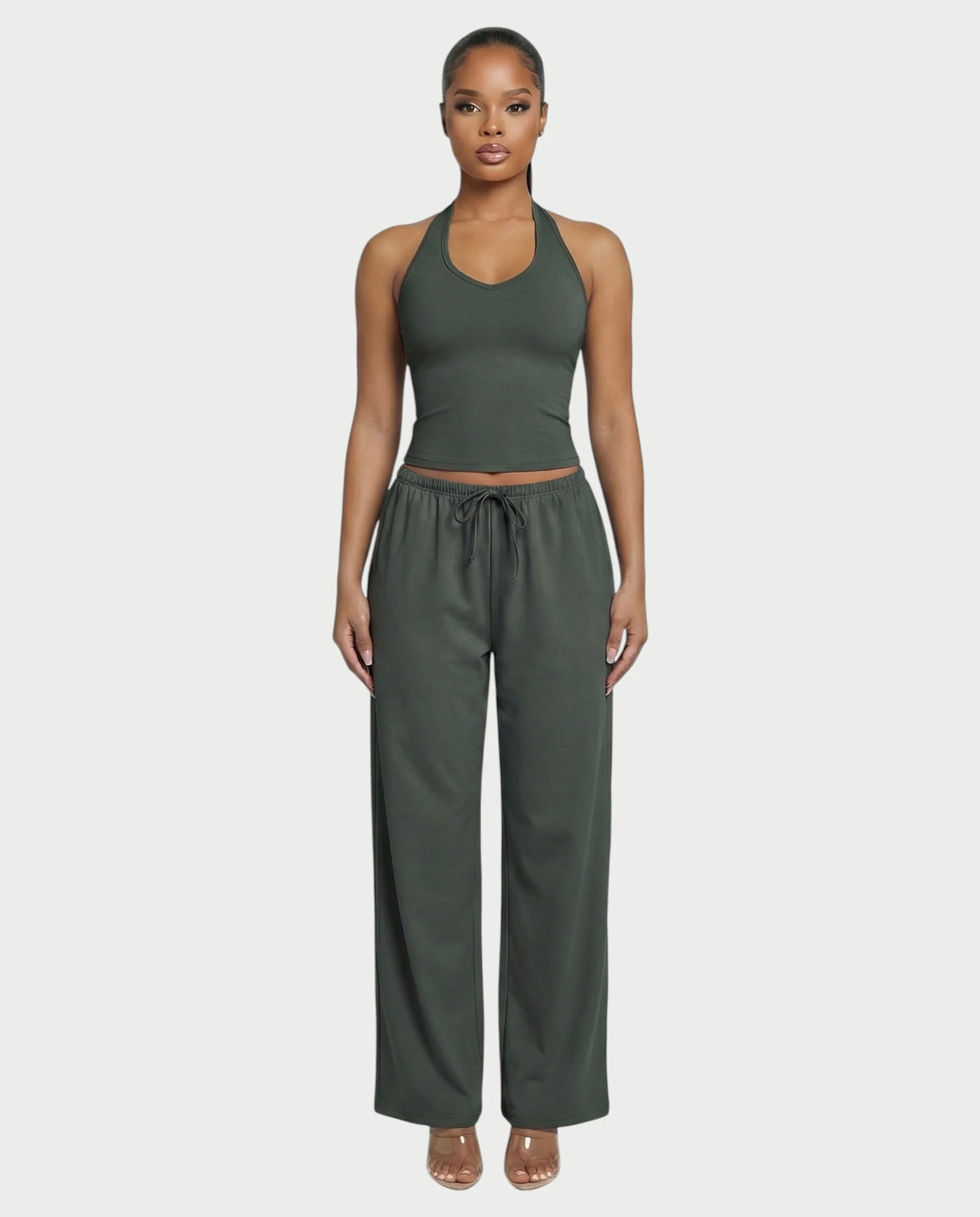 Wide-leg Drawstring Pants - Image 26