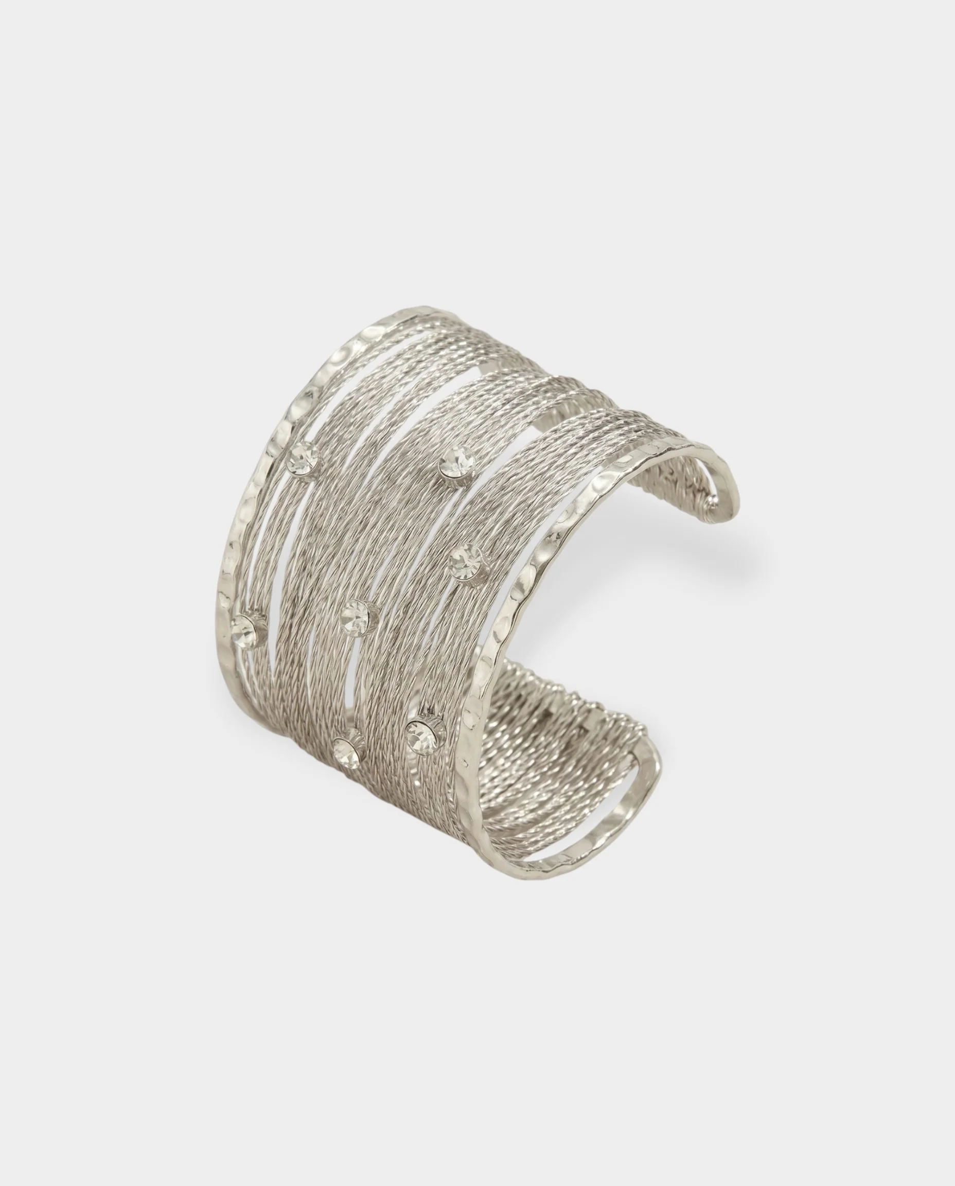 Wire-Wrap Crystal Stud Bracelet - Image 5