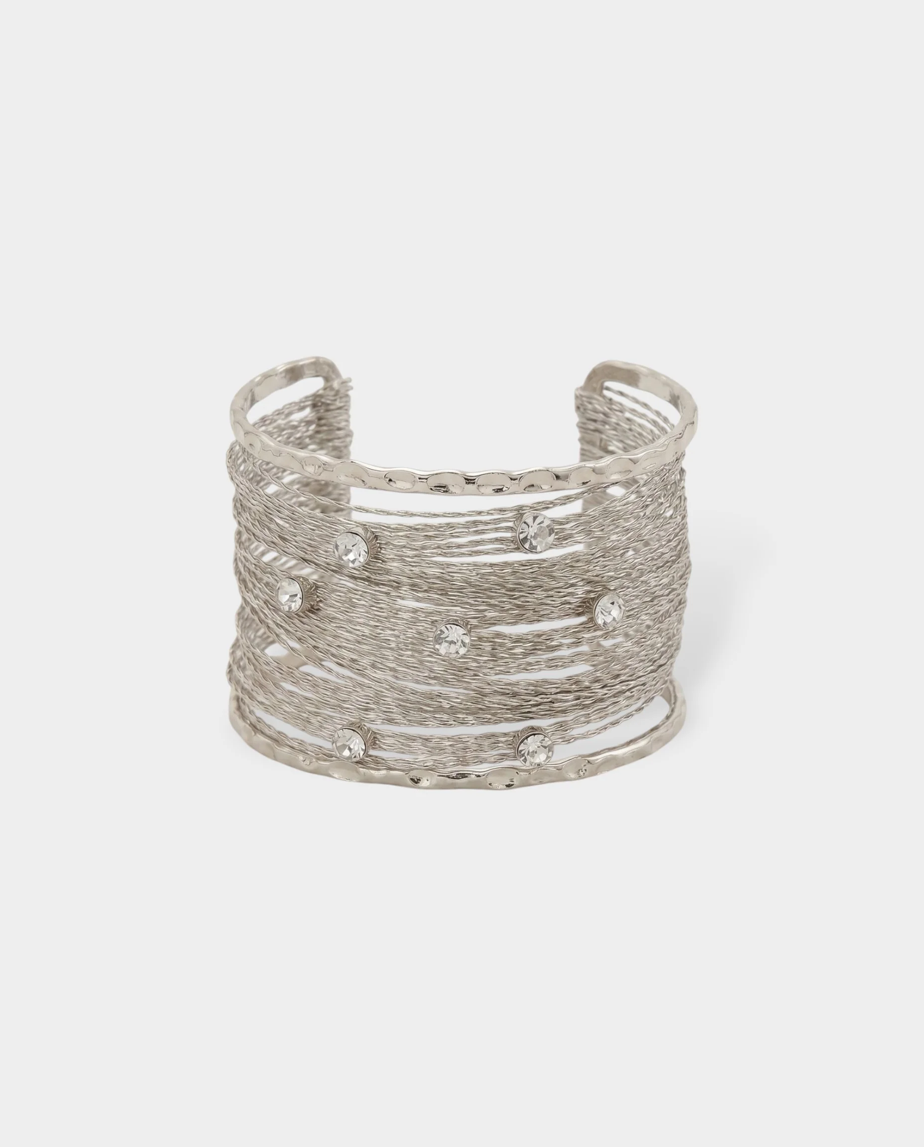Wire-Wrap Crystal Stud Bracelet - Image 6