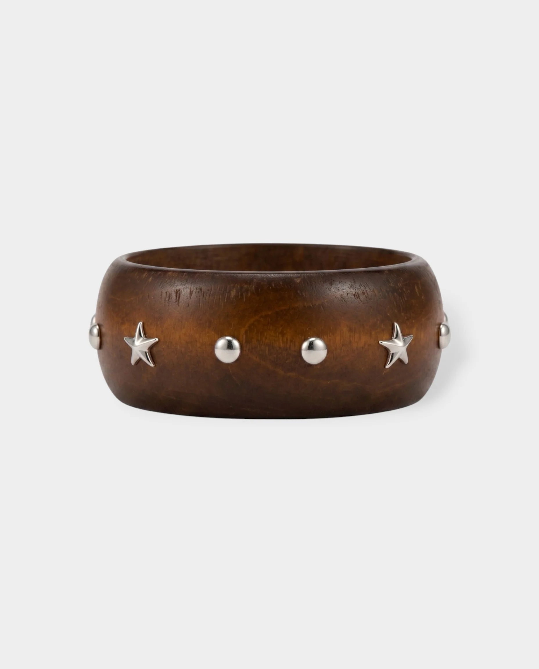 Wooden Studded Cuff Bracelet - Image 10