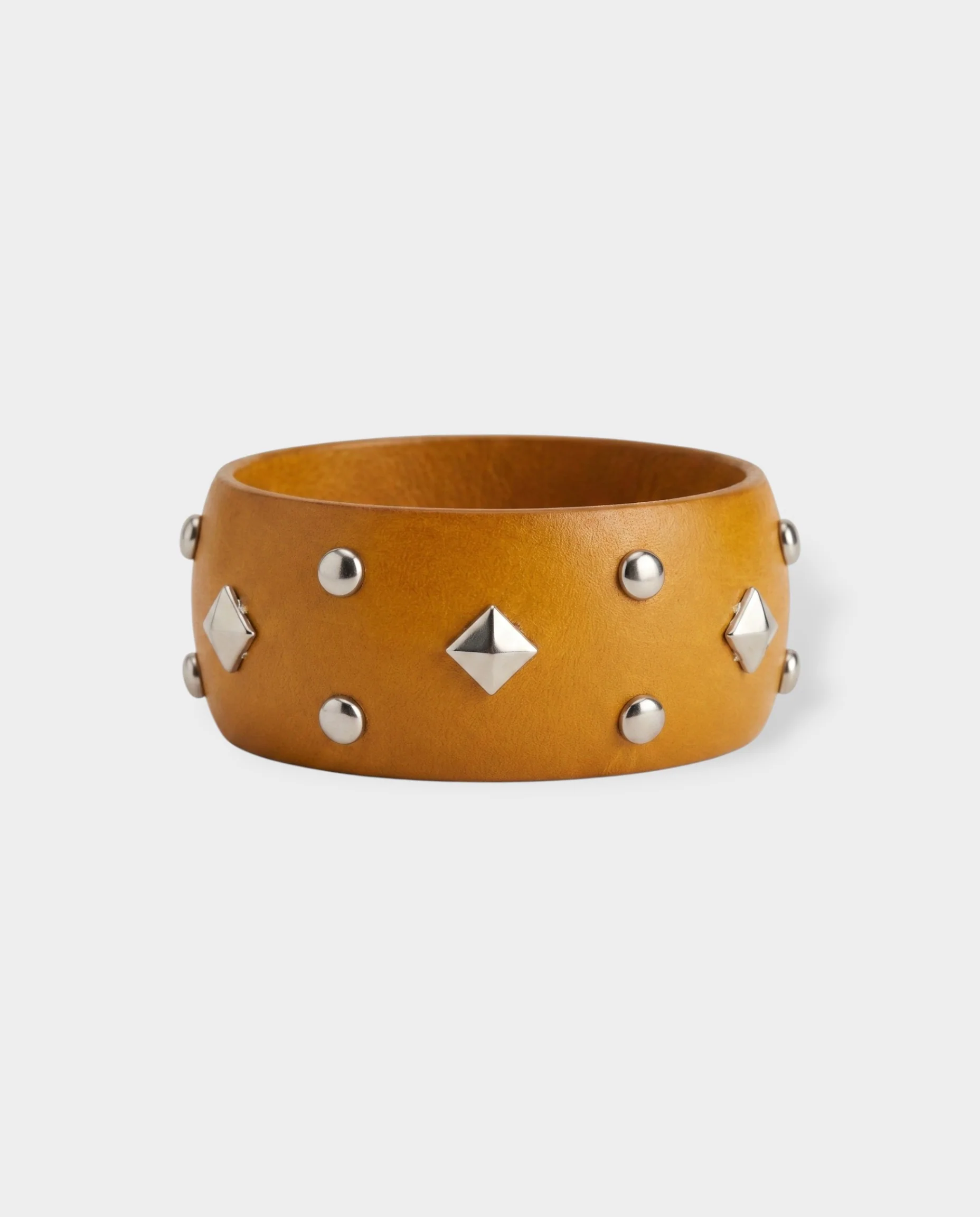Wooden Studded Cuff Bracelet - Image 4
