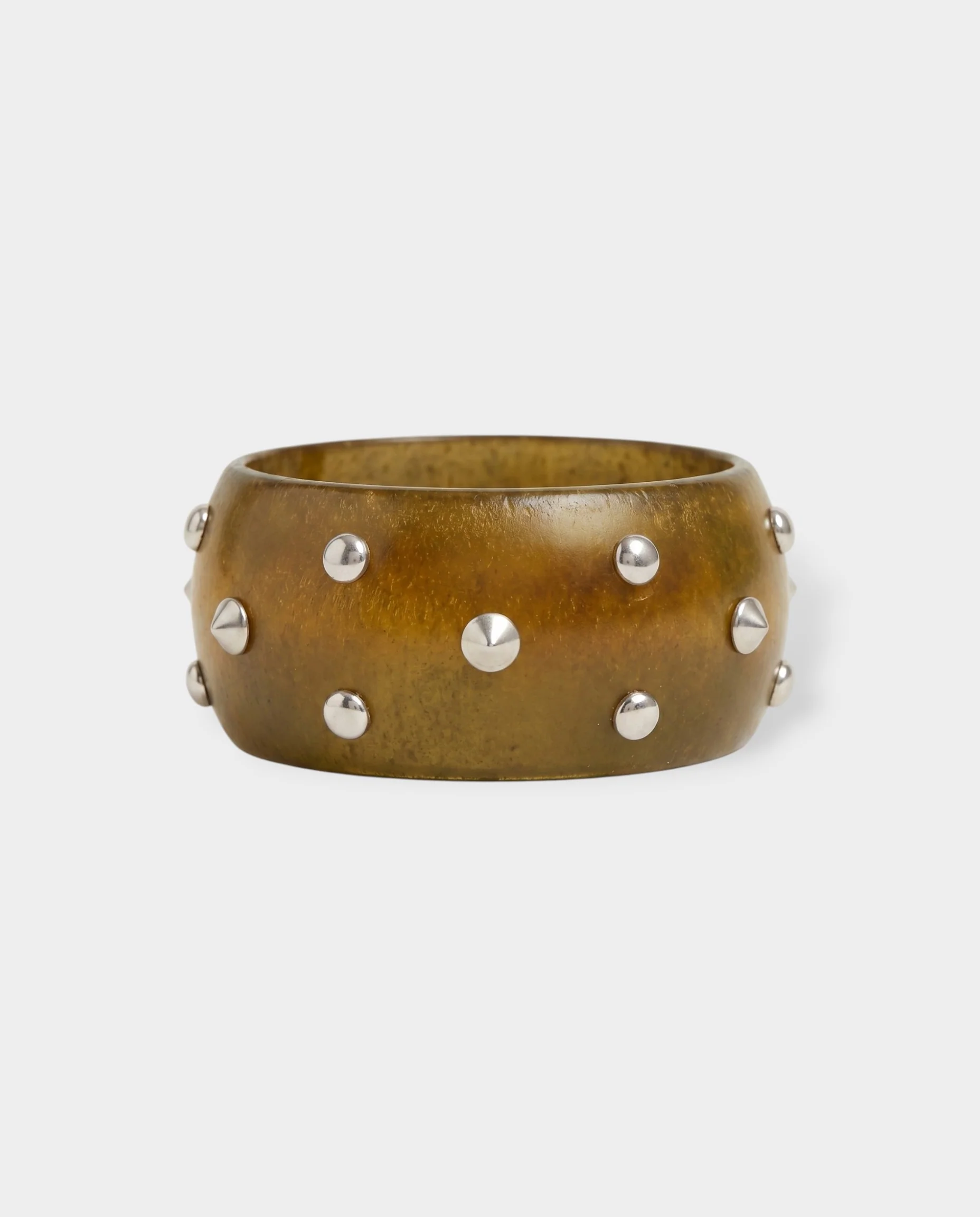 Wooden Studded Cuff Bracelet - Image 6