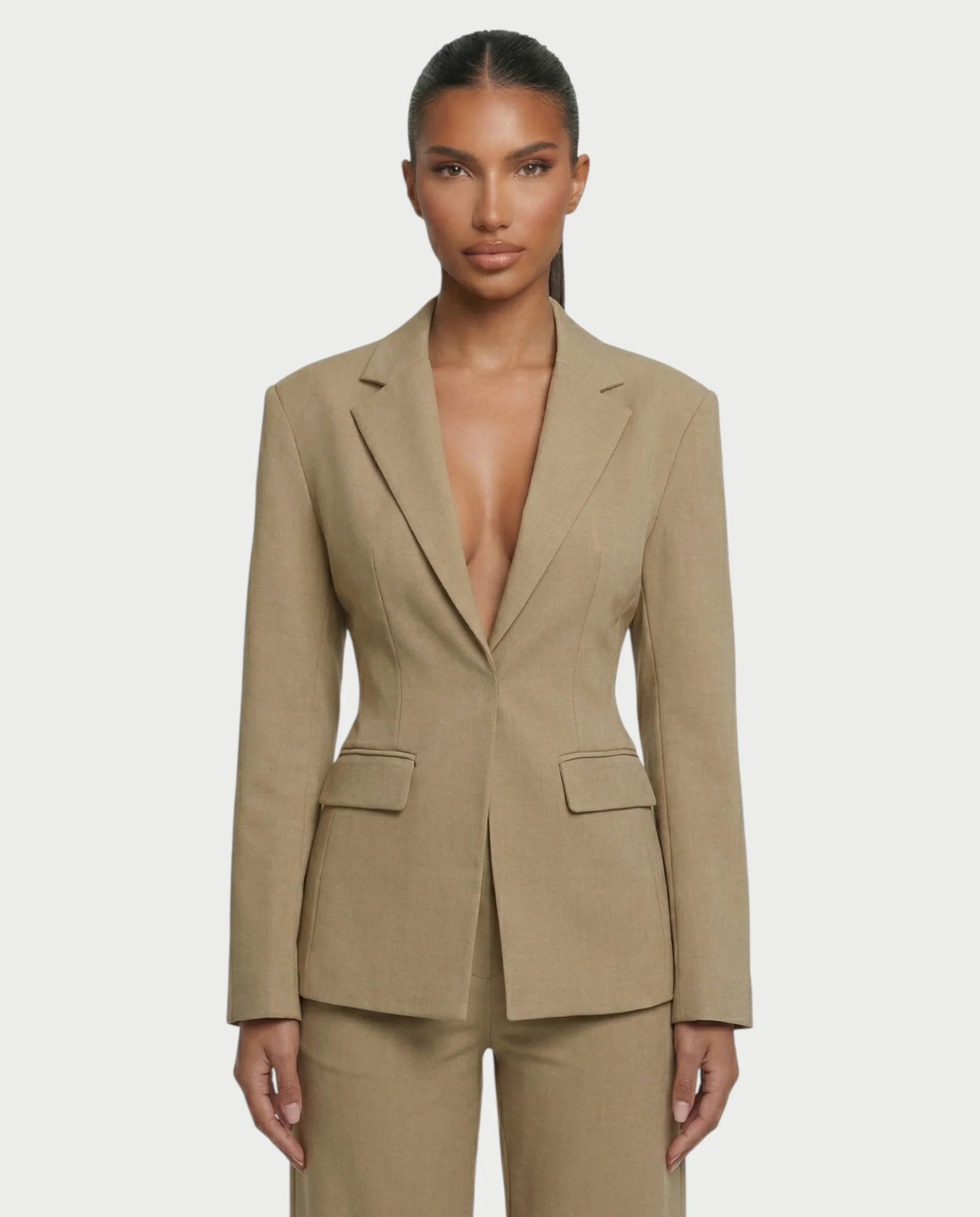 XAVIA Lace-Up Back Blazer & Trouser Set - Image 13