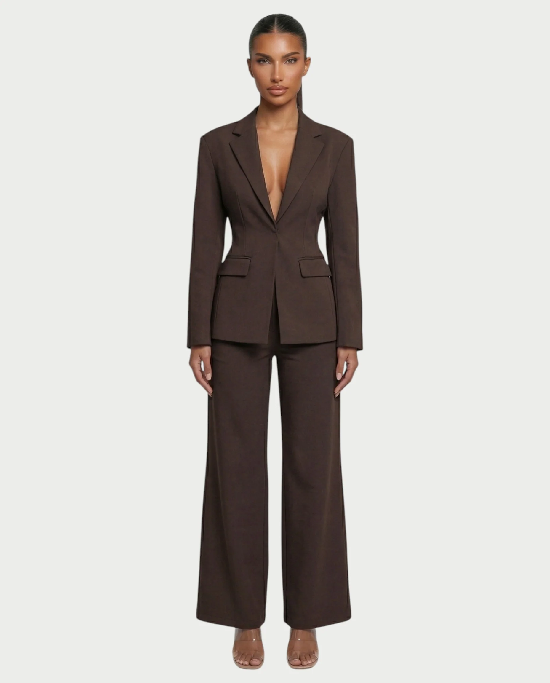 XAVIA Lace-Up Back Blazer & Trouser Set - Image 15