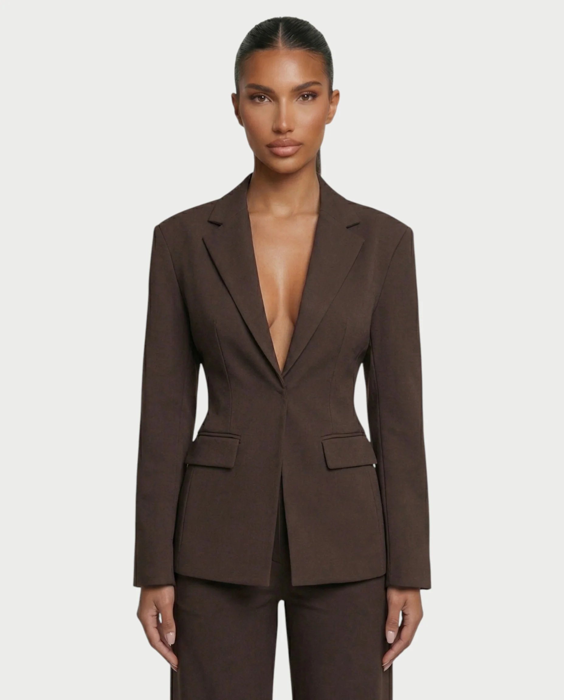 XAVIA Lace-Up Back Blazer & Trouser Set - Image 20