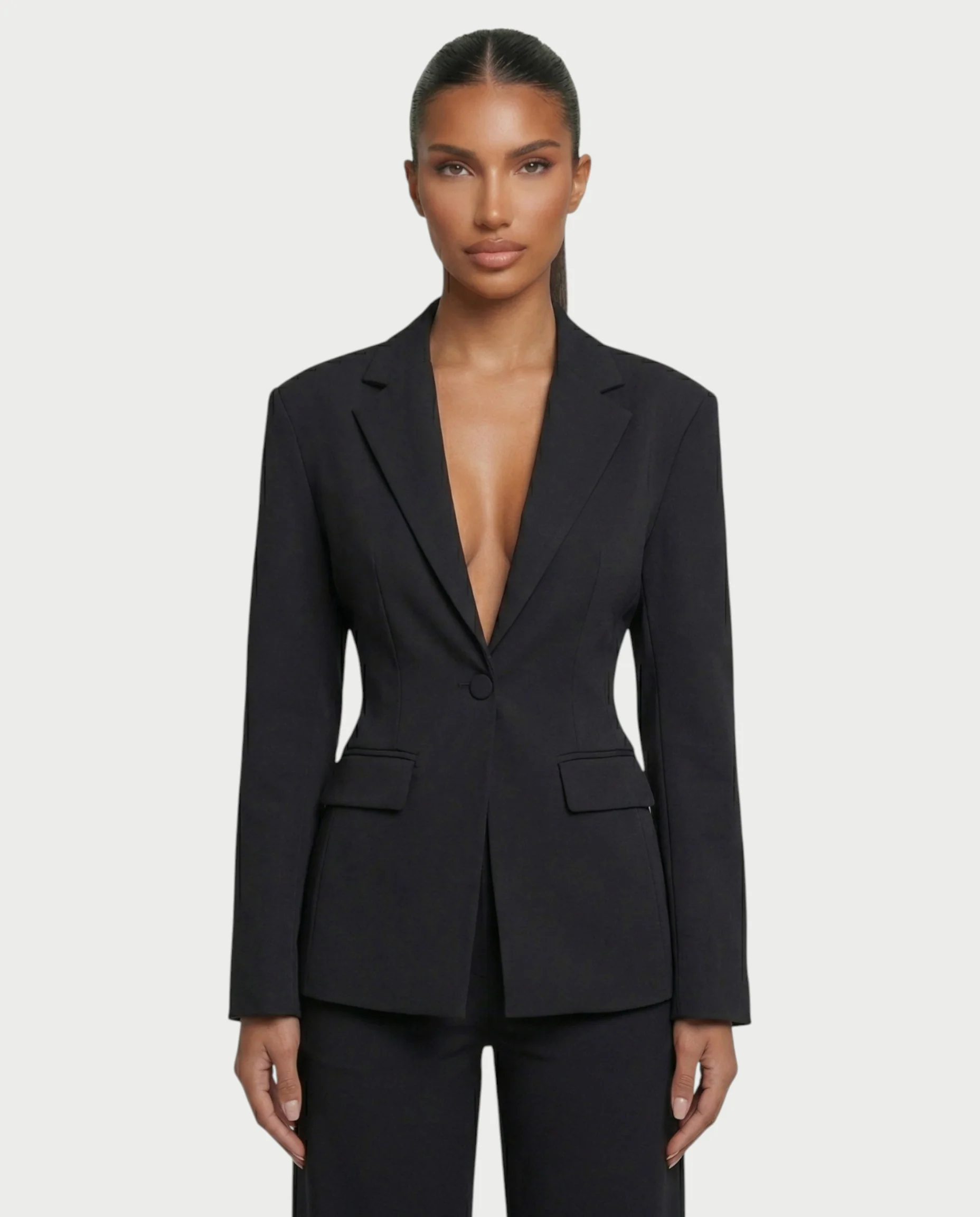 XAVIA Lace-Up Back Blazer & Trouser Set - Image 6