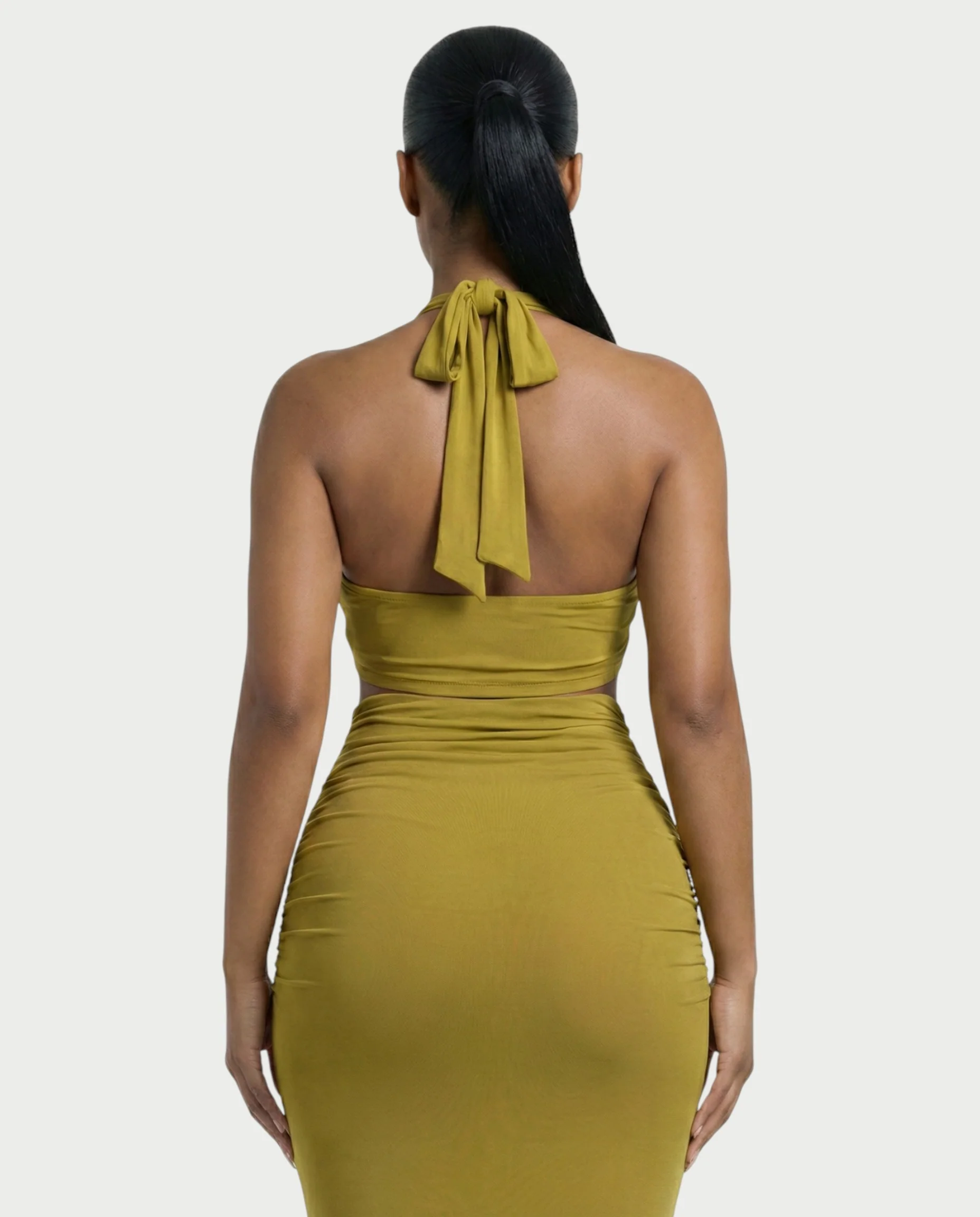 XAYANA Rose Detail High-waisted Maxi Dress - Image 5