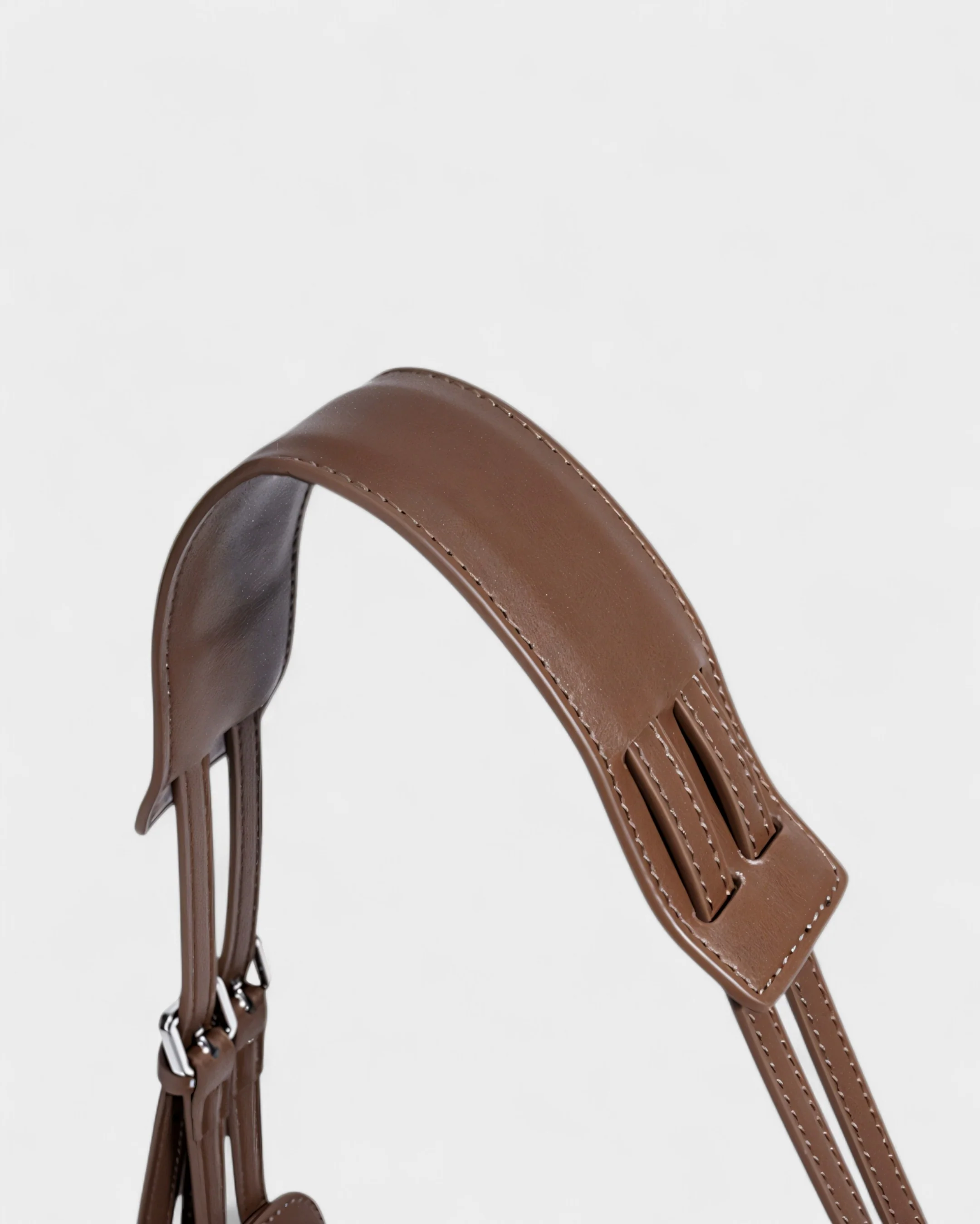 YENNA Faux Suede Dumpling Shoulder Bag - Image 8