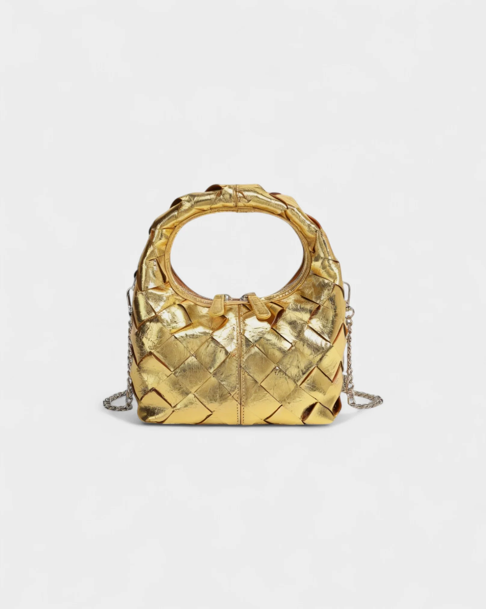 YENNIE Quilted Ring Handle Bag - Image 11
