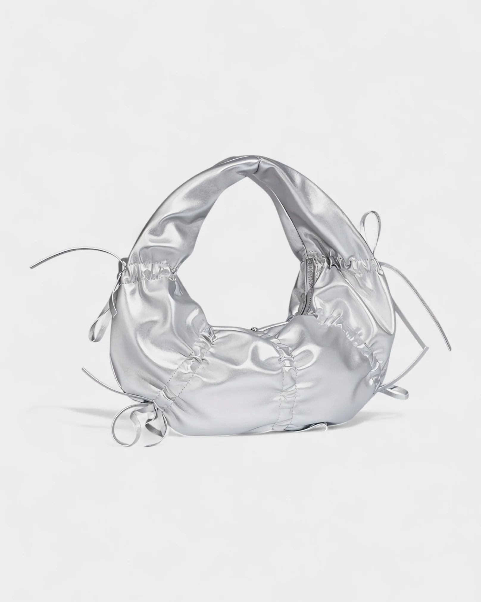 YONA Ruched Bow Shoulder Bag - Image 12