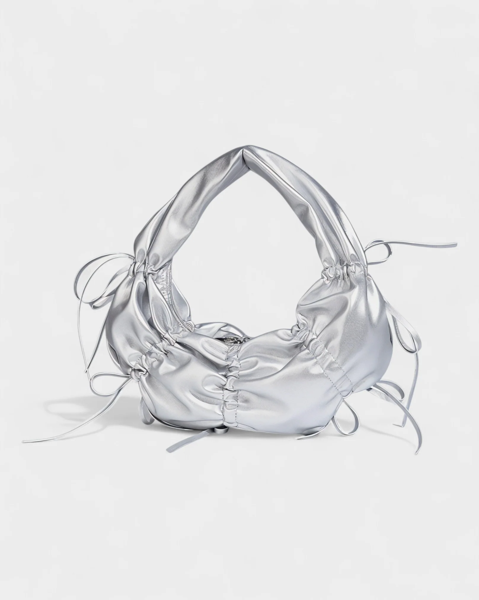YONA Ruched Bow Shoulder Bag - Image 13