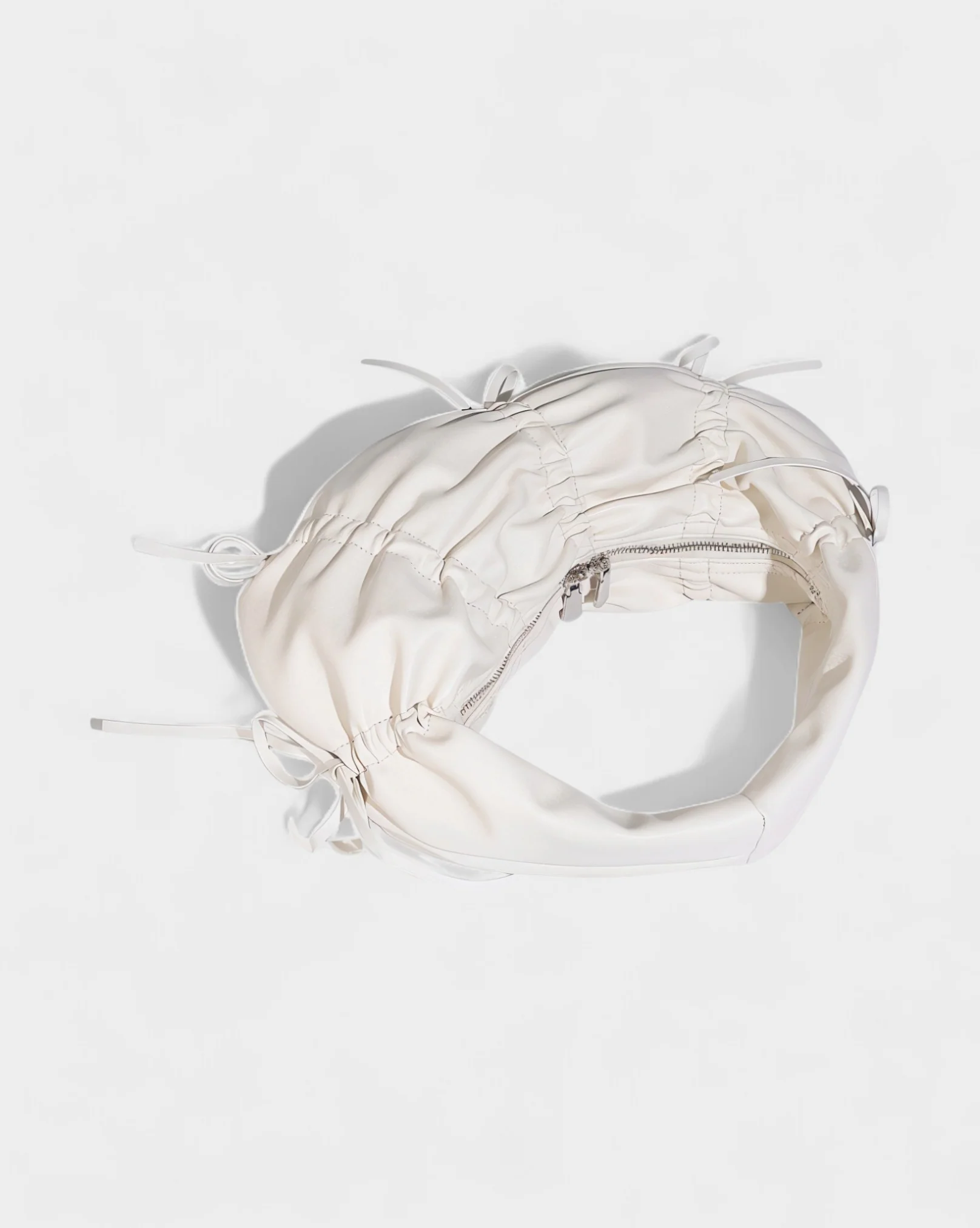 YONA Ruched Bow Shoulder Bag - Image 15