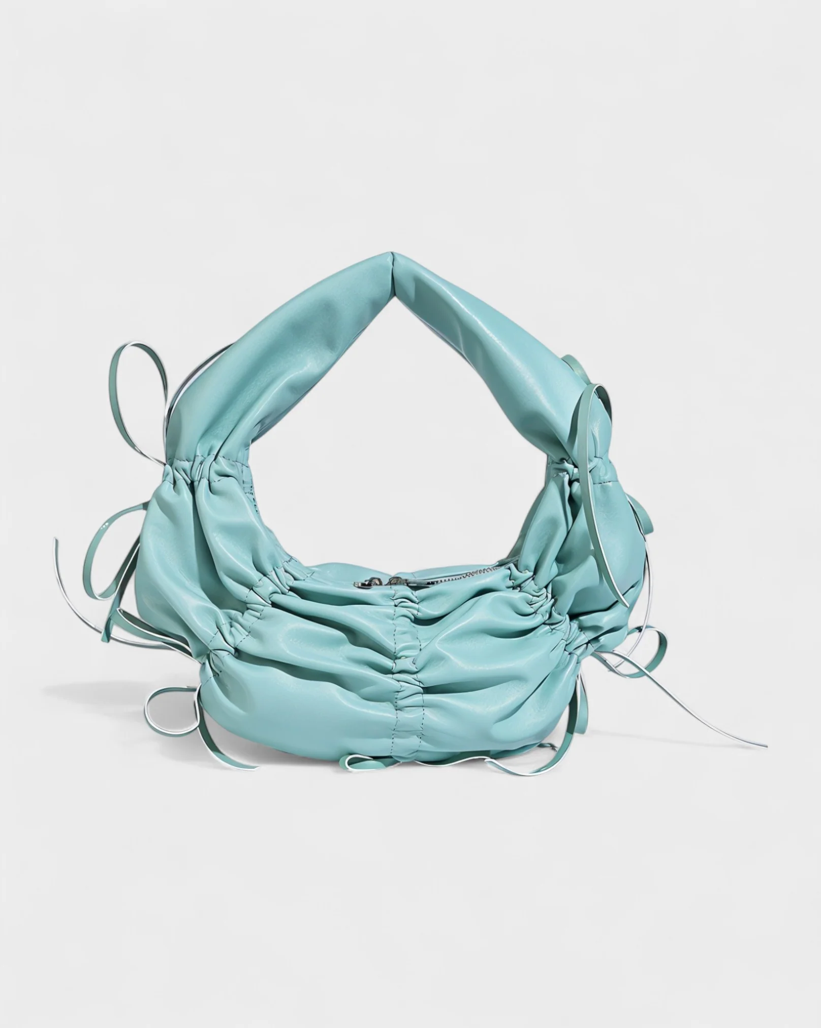 YONA Ruched Bow Shoulder Bag - Image 17