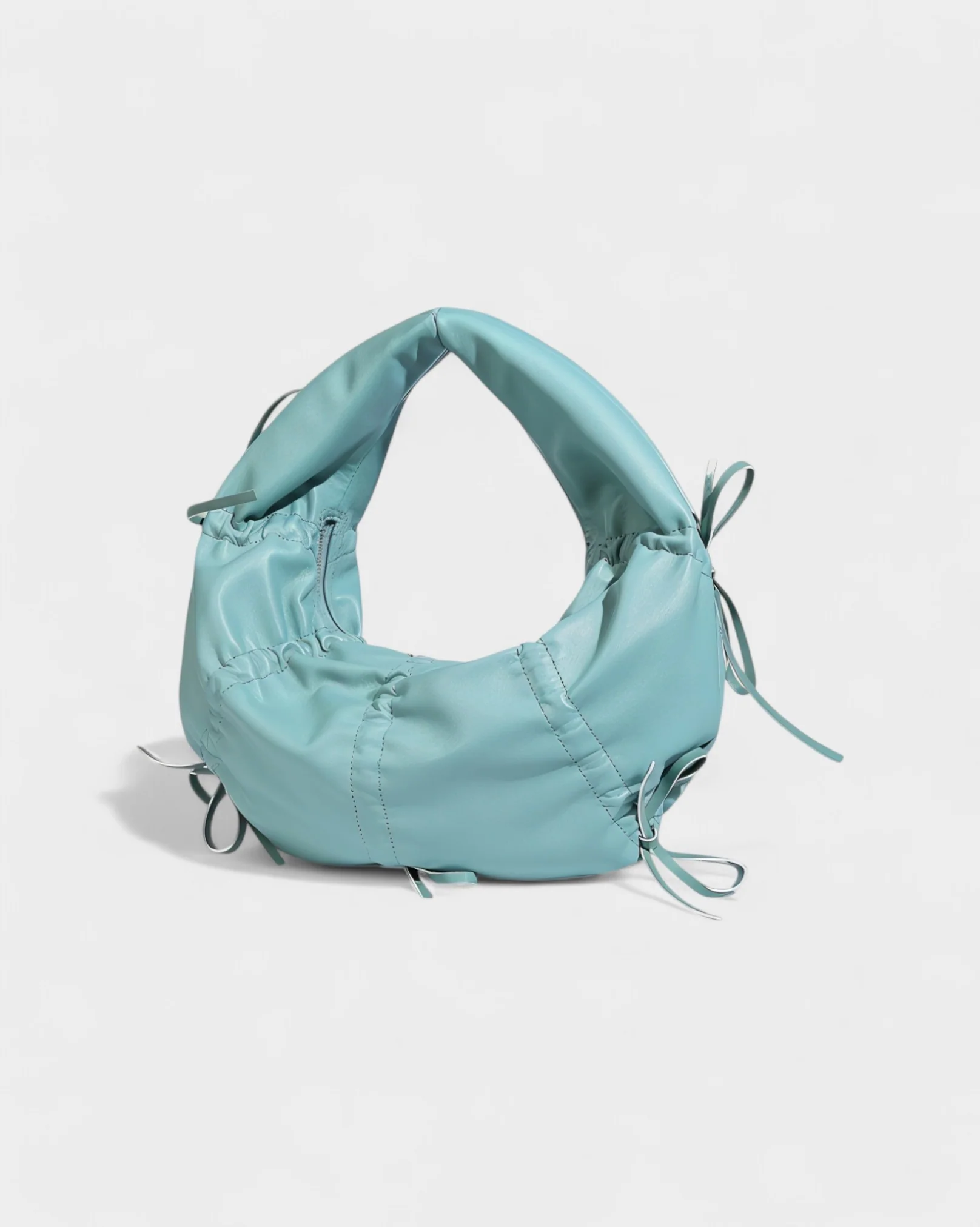 YONA Ruched Bow Shoulder Bag - Image 18