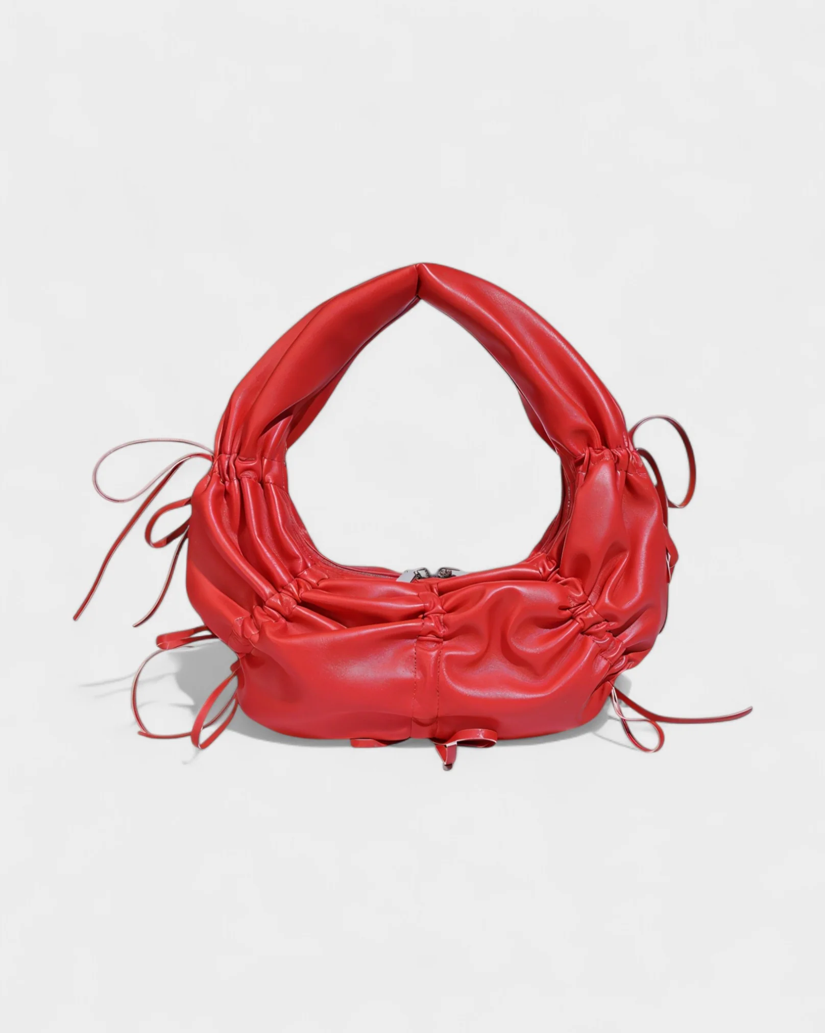 YONA Ruched Bow Shoulder Bag - Image 4