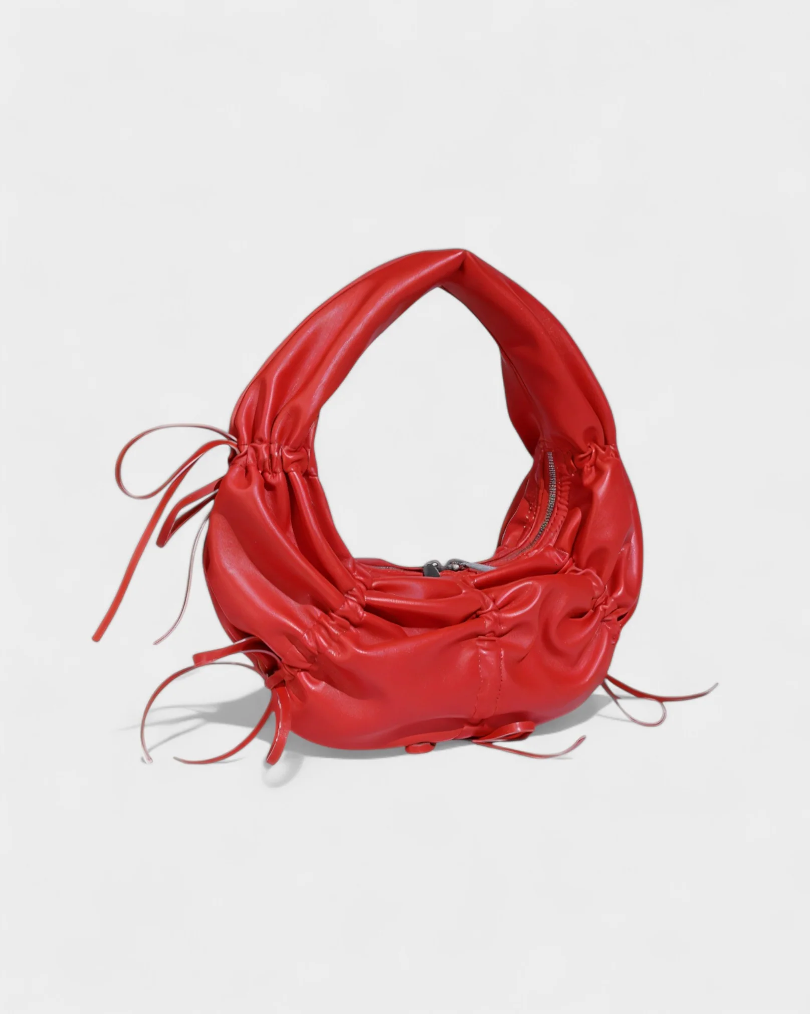 YONA Ruched Bow Shoulder Bag - Image 5