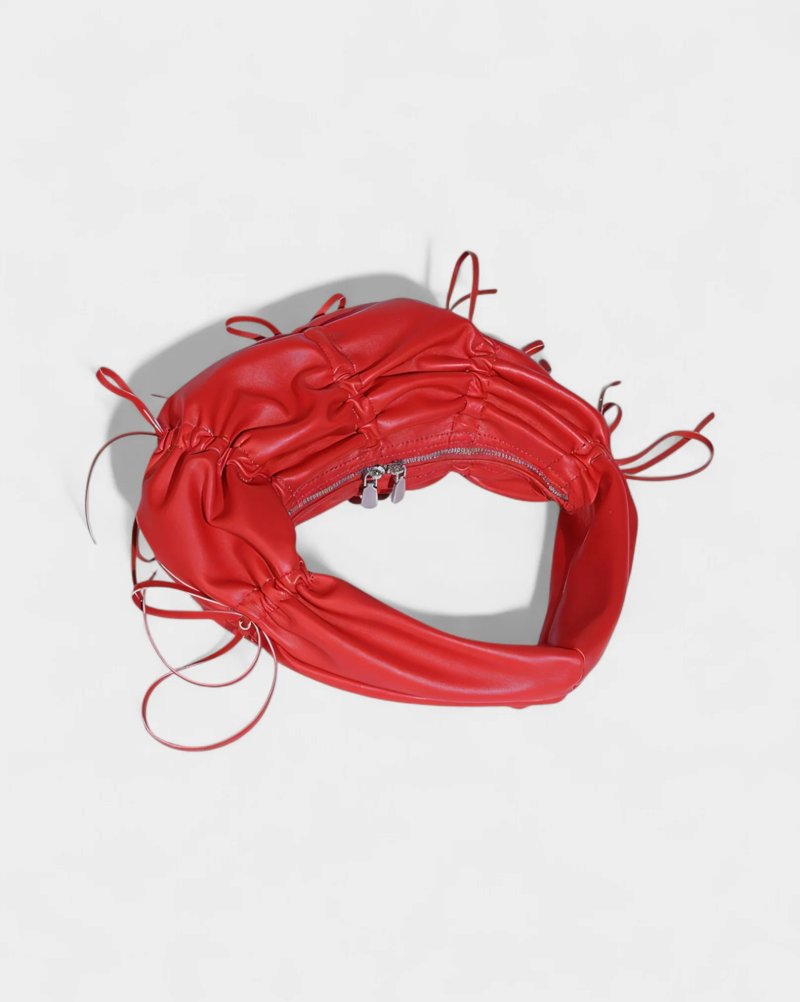 YONA Ruched Bow Shoulder Bag - Image 9