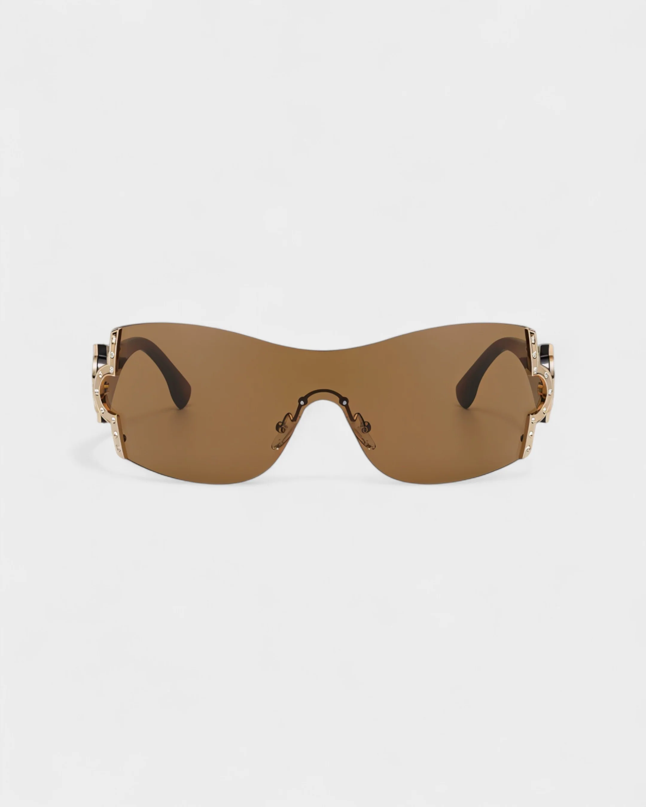 YORAYA Shield Rimless Oversized Sunglasses - Image 11