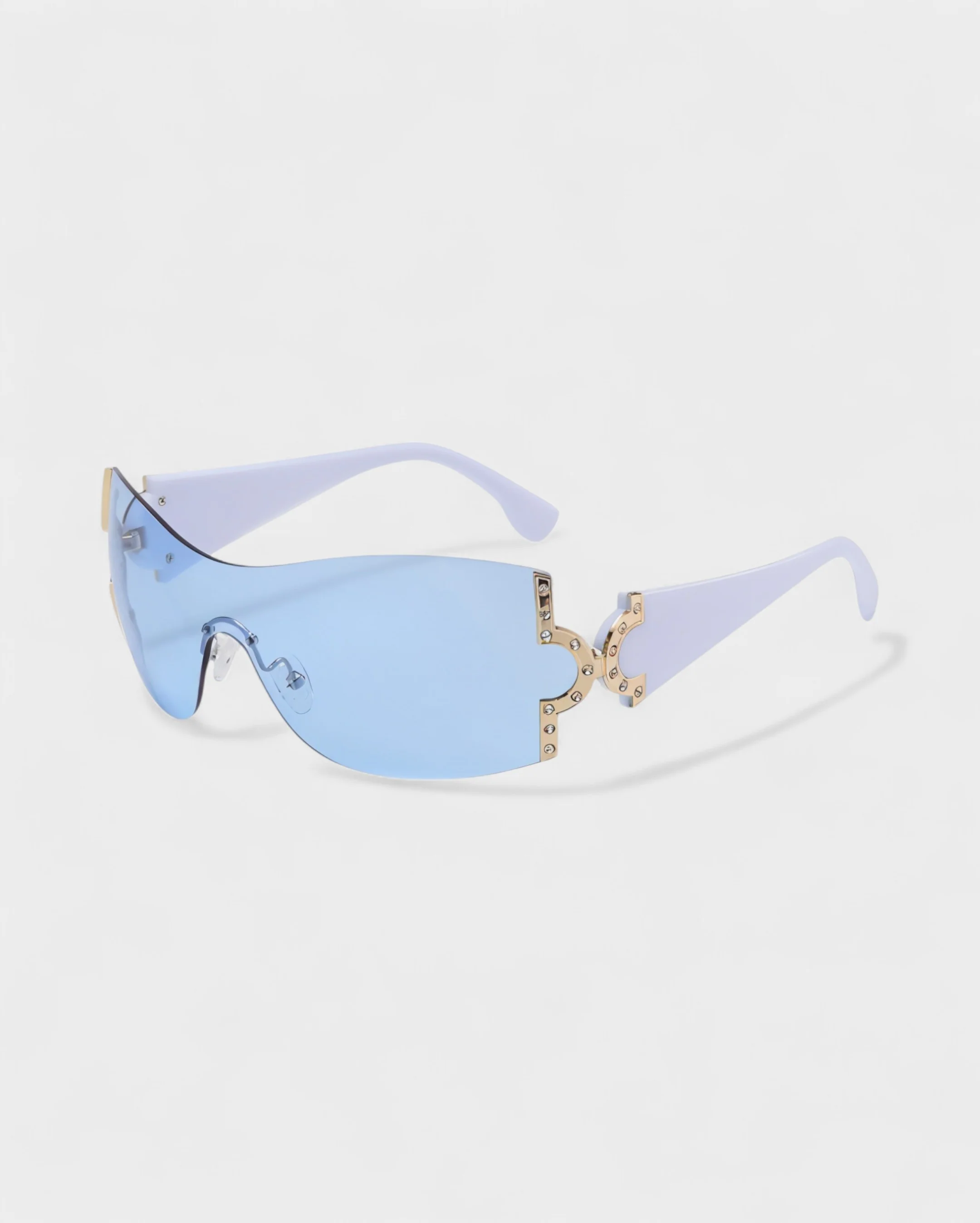 YORAYA Shield Rimless Oversized Sunglasses - Image 7