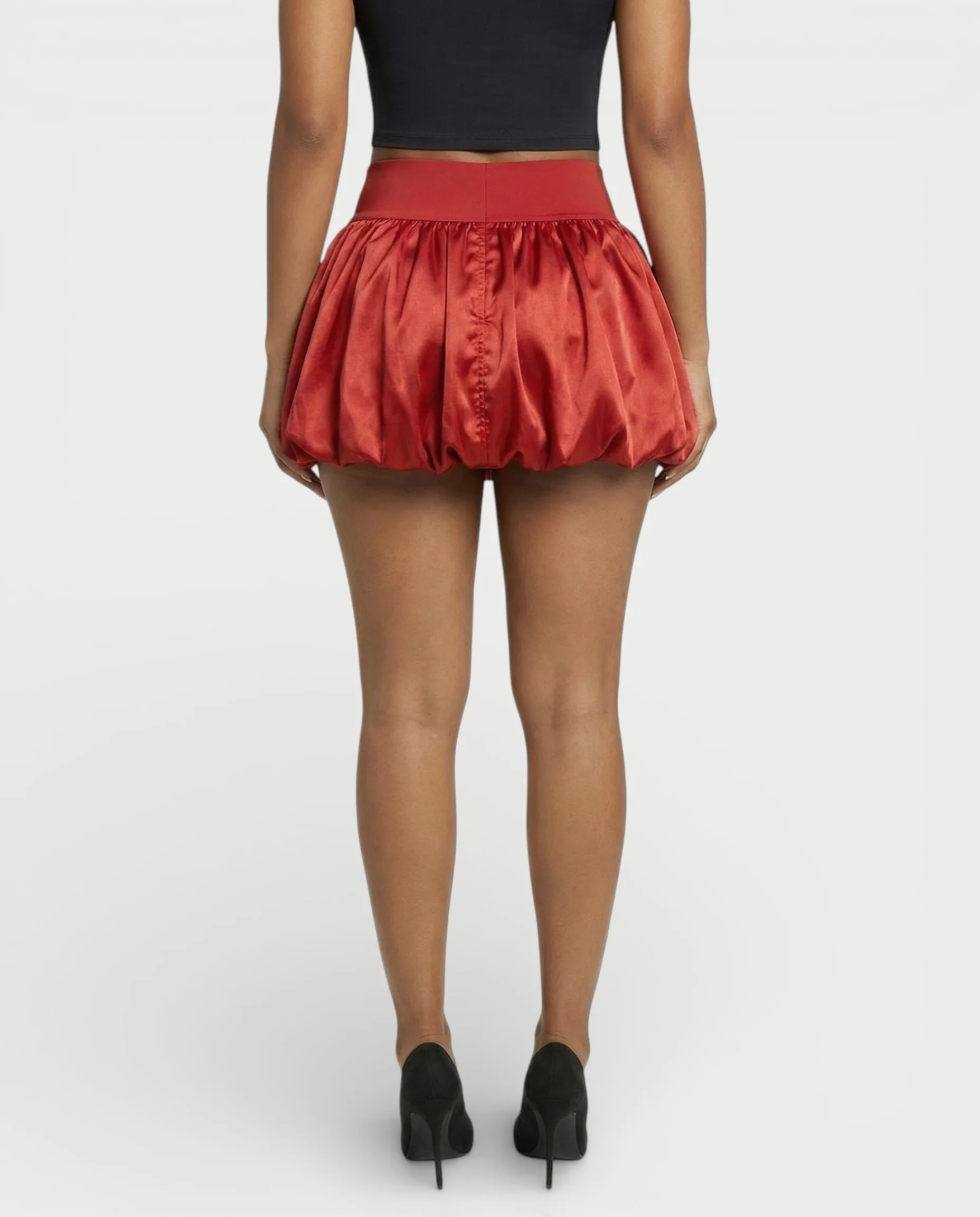 ZARELA High-Waist Bubble Hem Mini Skirt - Image 20