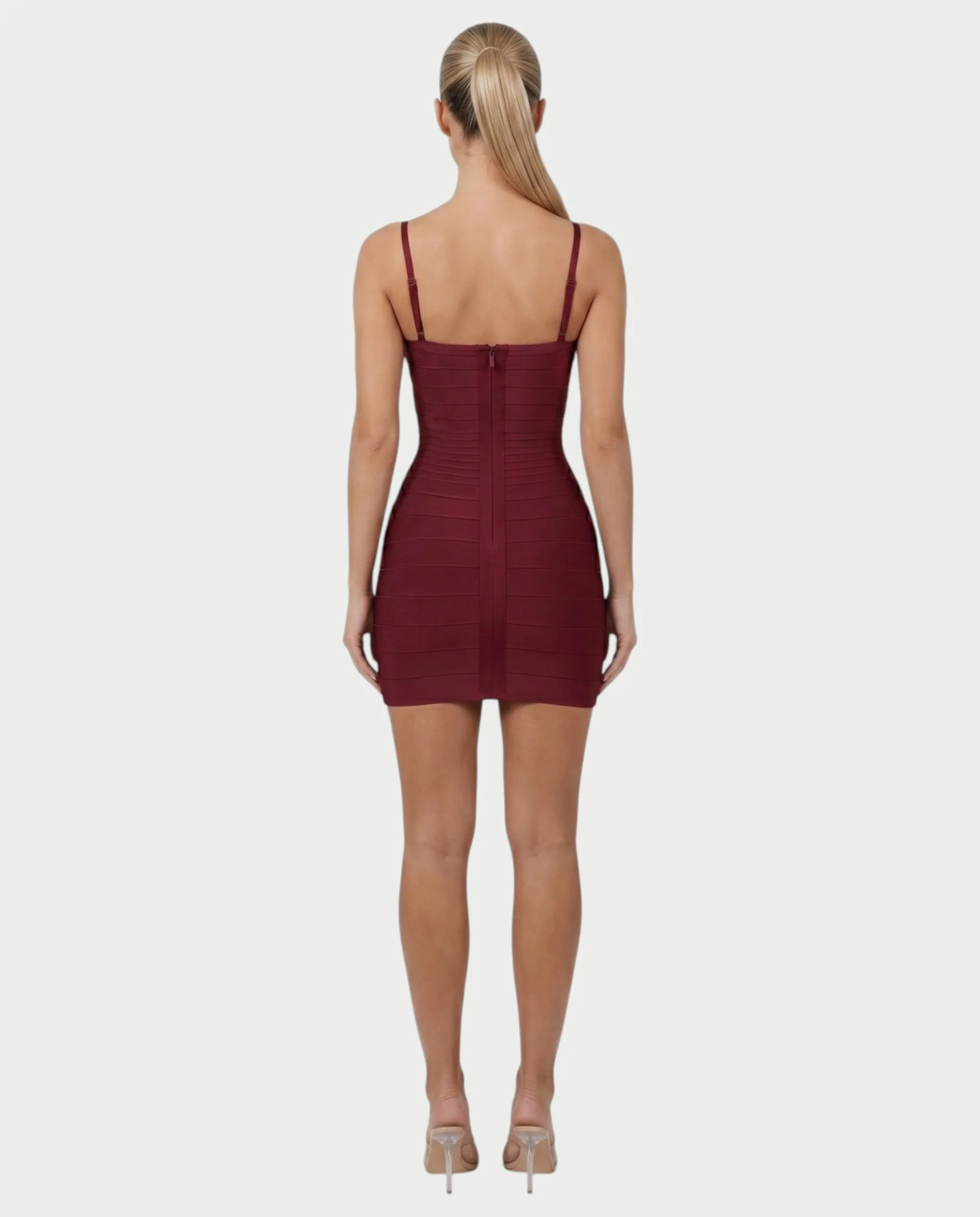 ZAYARA Spaghetti Strap Bandage Mini Dress - Image 12
